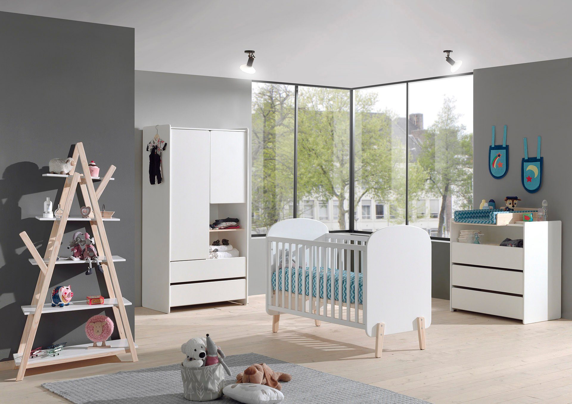 Vipack Ledikantje met ligoppervlak 60 x 120 cm wit gelakt