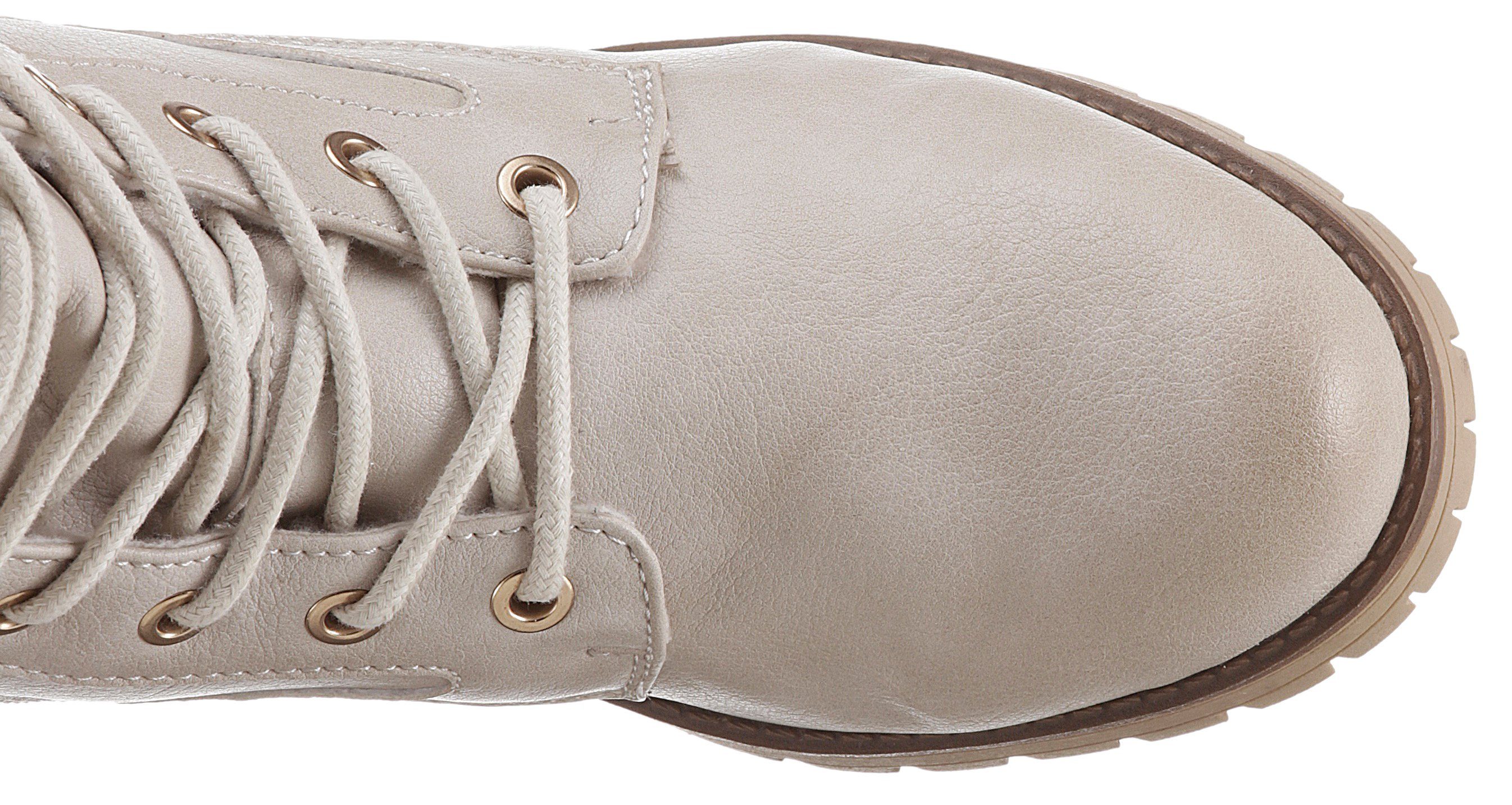 Mustang Shoes Winterlaarzen met goudkleurige accenten