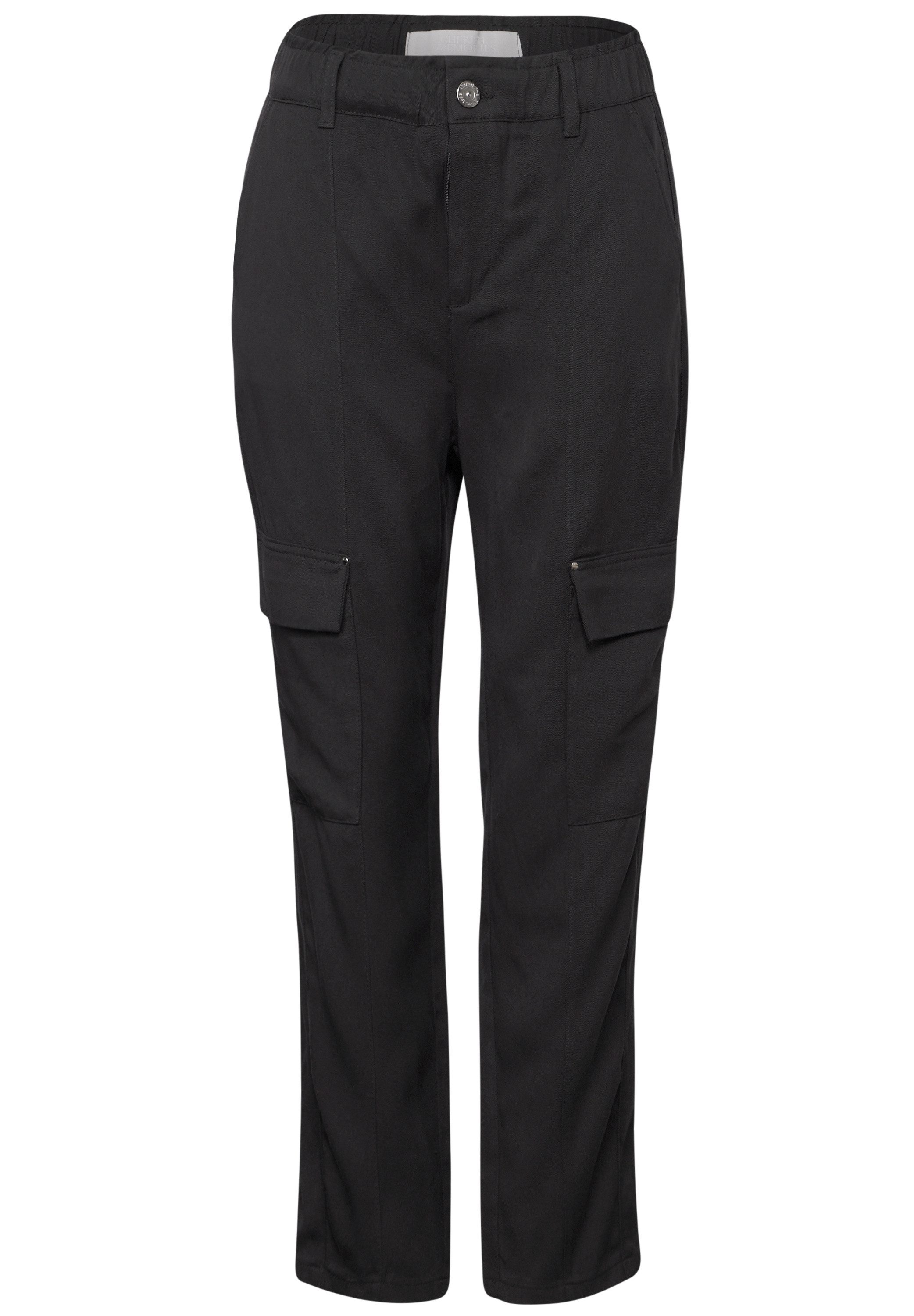 STREET ONE Paperbag-broek in cargo-look