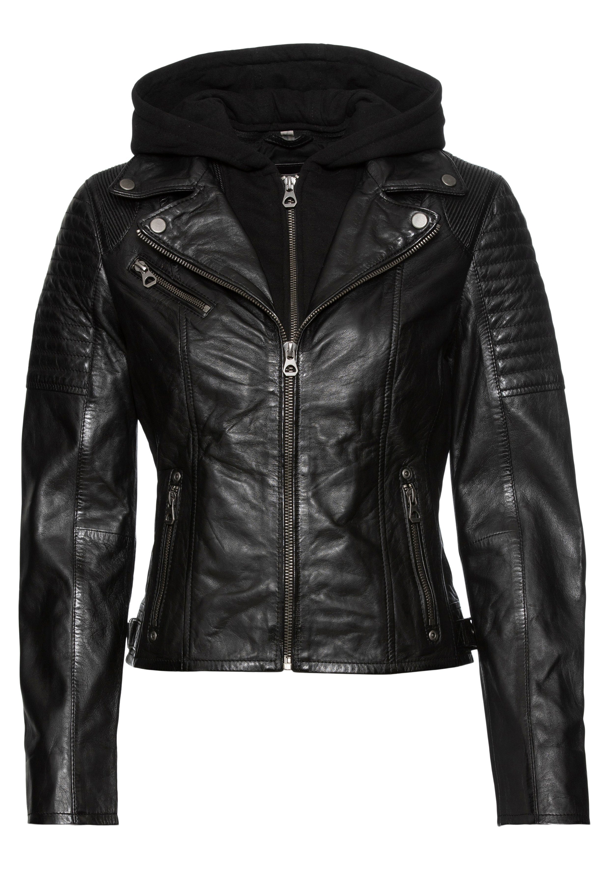 OTTO Gipsy Bikerjack GGSamila OT met een afneembare capuchon-sweatinzet & luxueuze biker-details