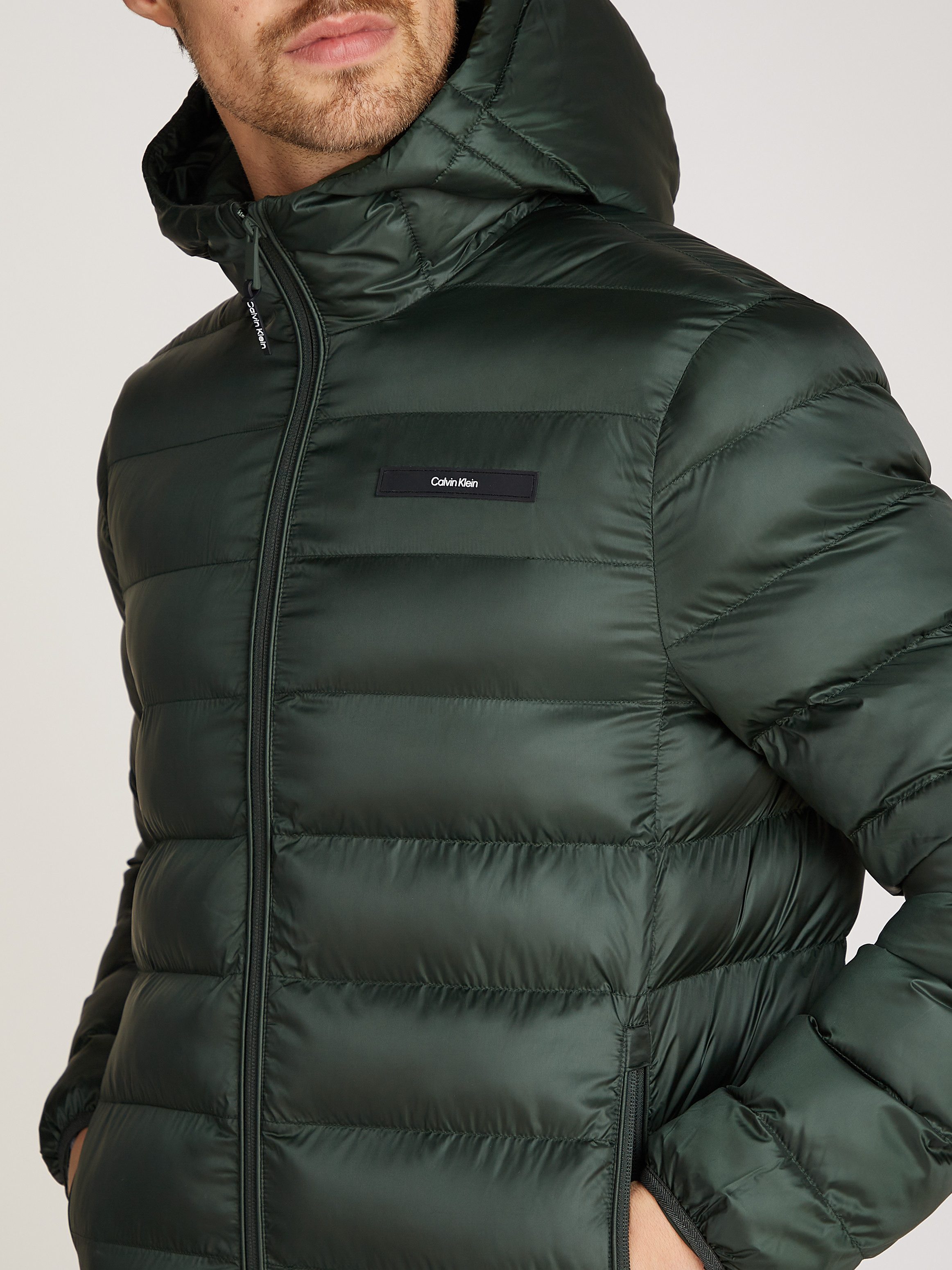 Calvin Klein Outdoorjack RECYCLED HOODED PUFFER JACKET