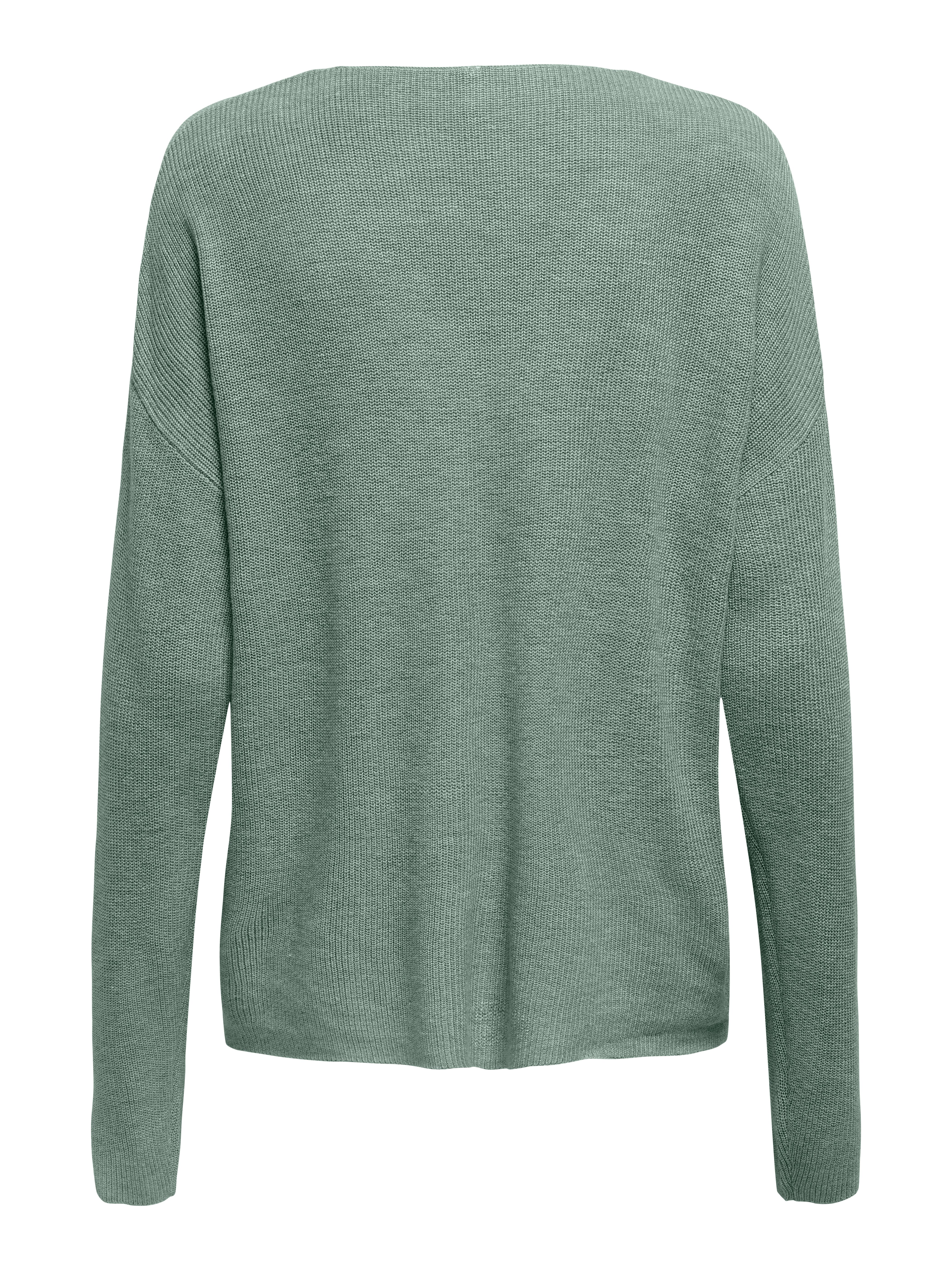 Only Gebreide trui ONLLECIA LIFE LS LOOSE V-NECK CC KNT