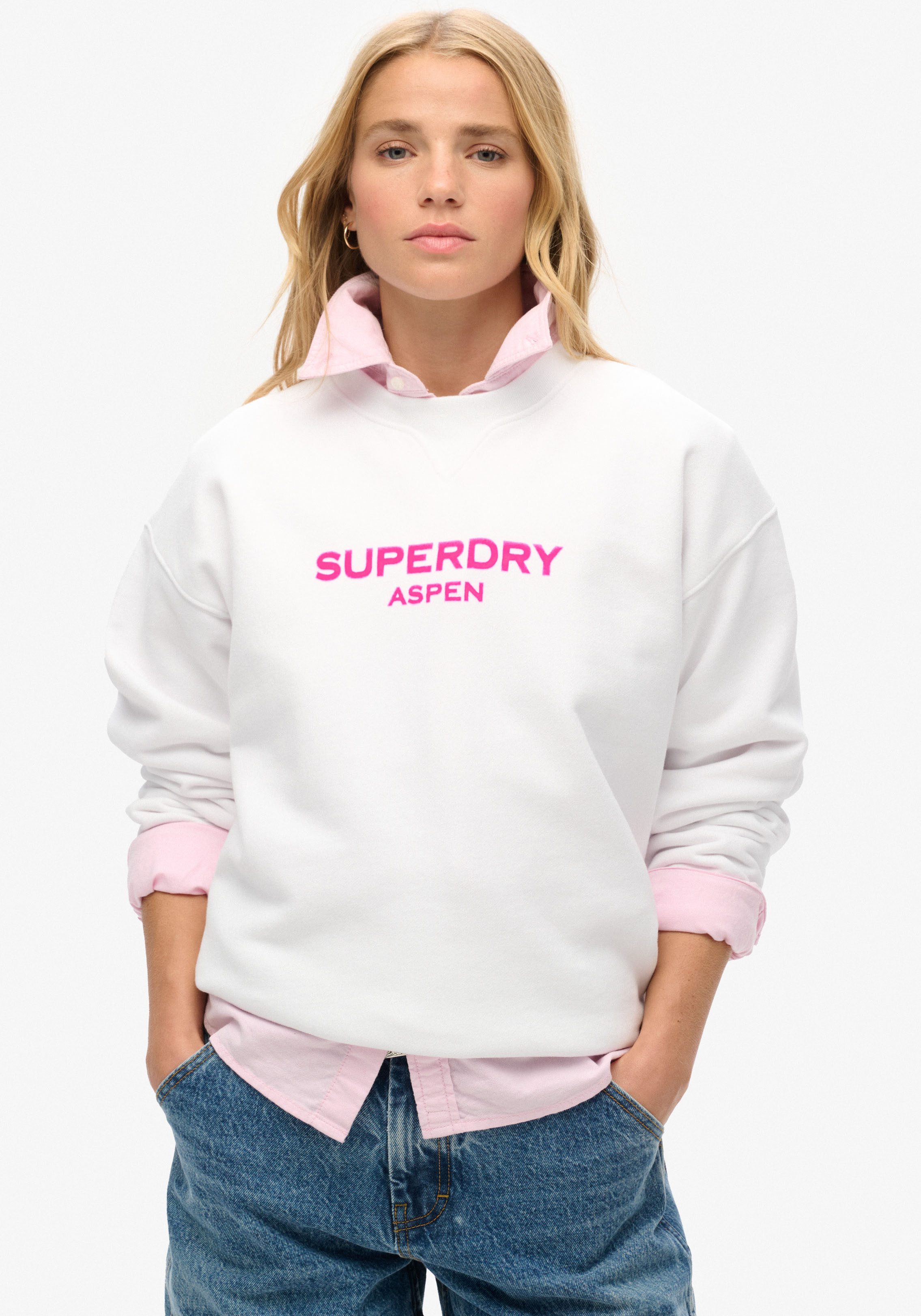 Superdry Sweatshirt SPORT LUXE LOOSE CREW SWEAT