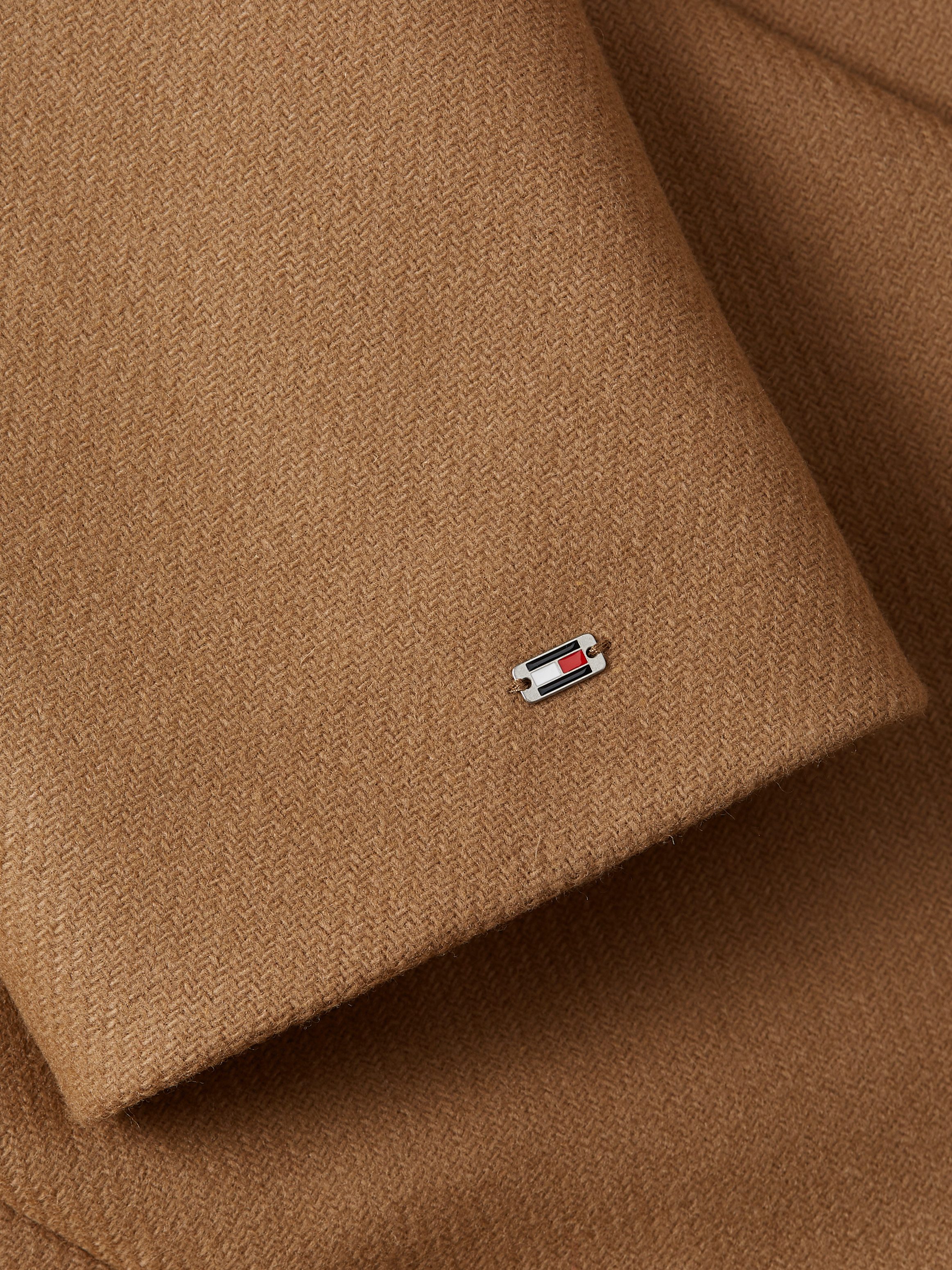 Tommy Hilfiger Lange jas met gestempeld logo