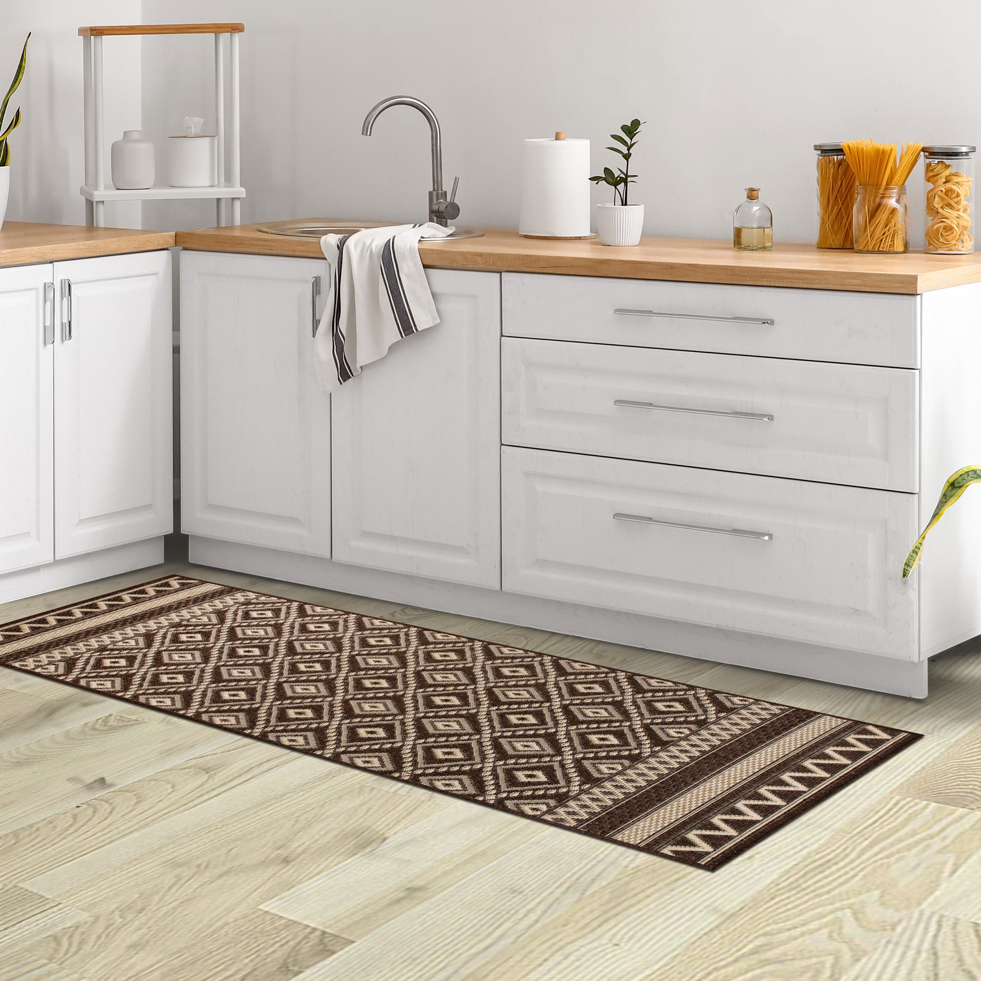 my home Vloerkleed Toronto is ook als loper verkrijgbaar Geschikt voor binnen en buiten, sisal-look, weerbestendig & uv-bestendig, boho