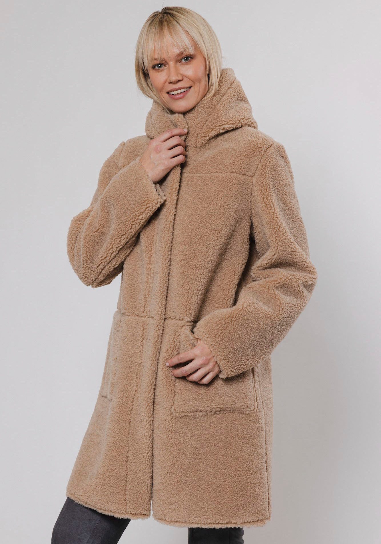 Rino & Pelle Korte jas met imitatieleren details