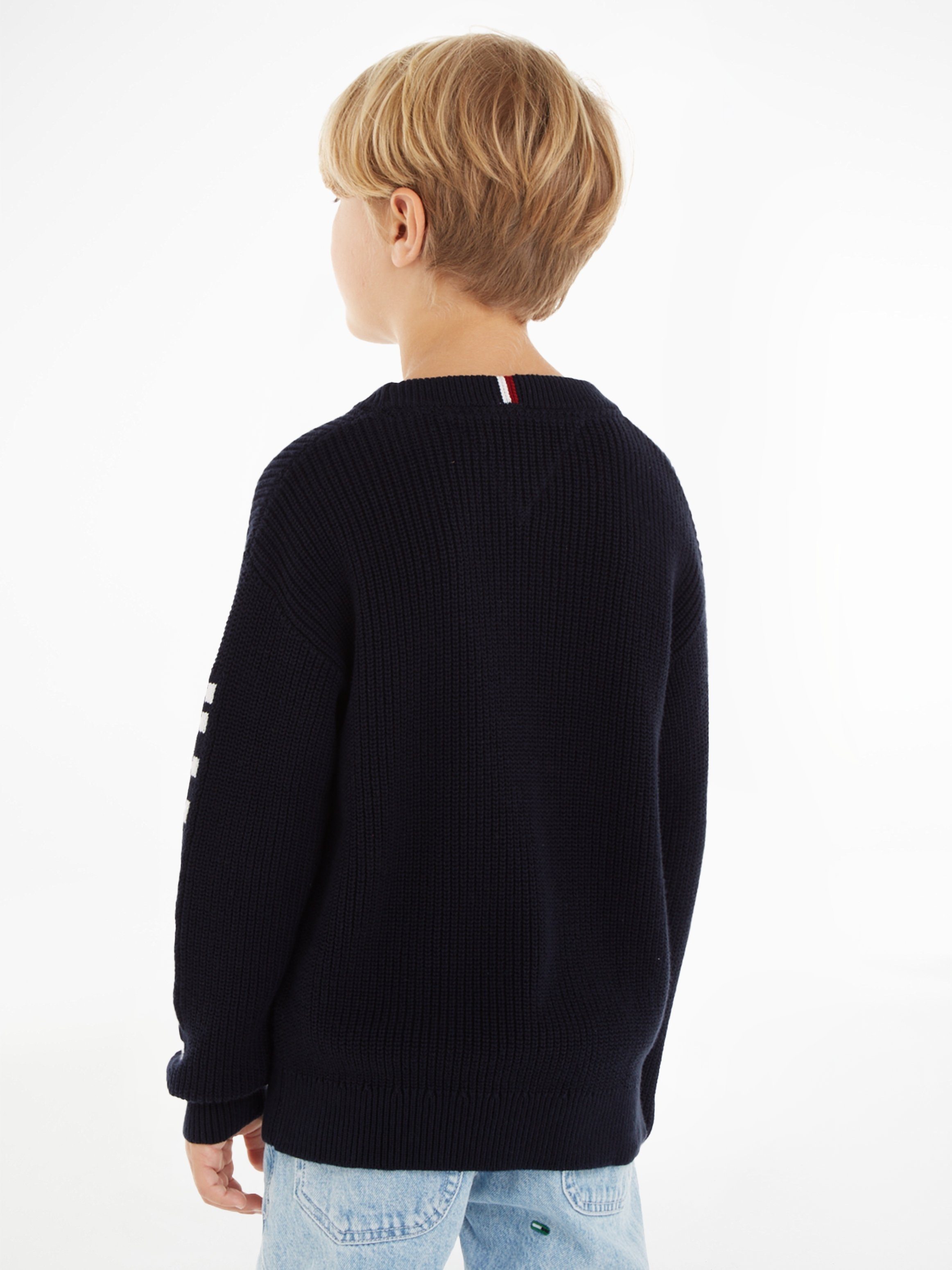 Tommy Hilfiger Gebreide trui MONOTYPE SWEATER met modieuze labels