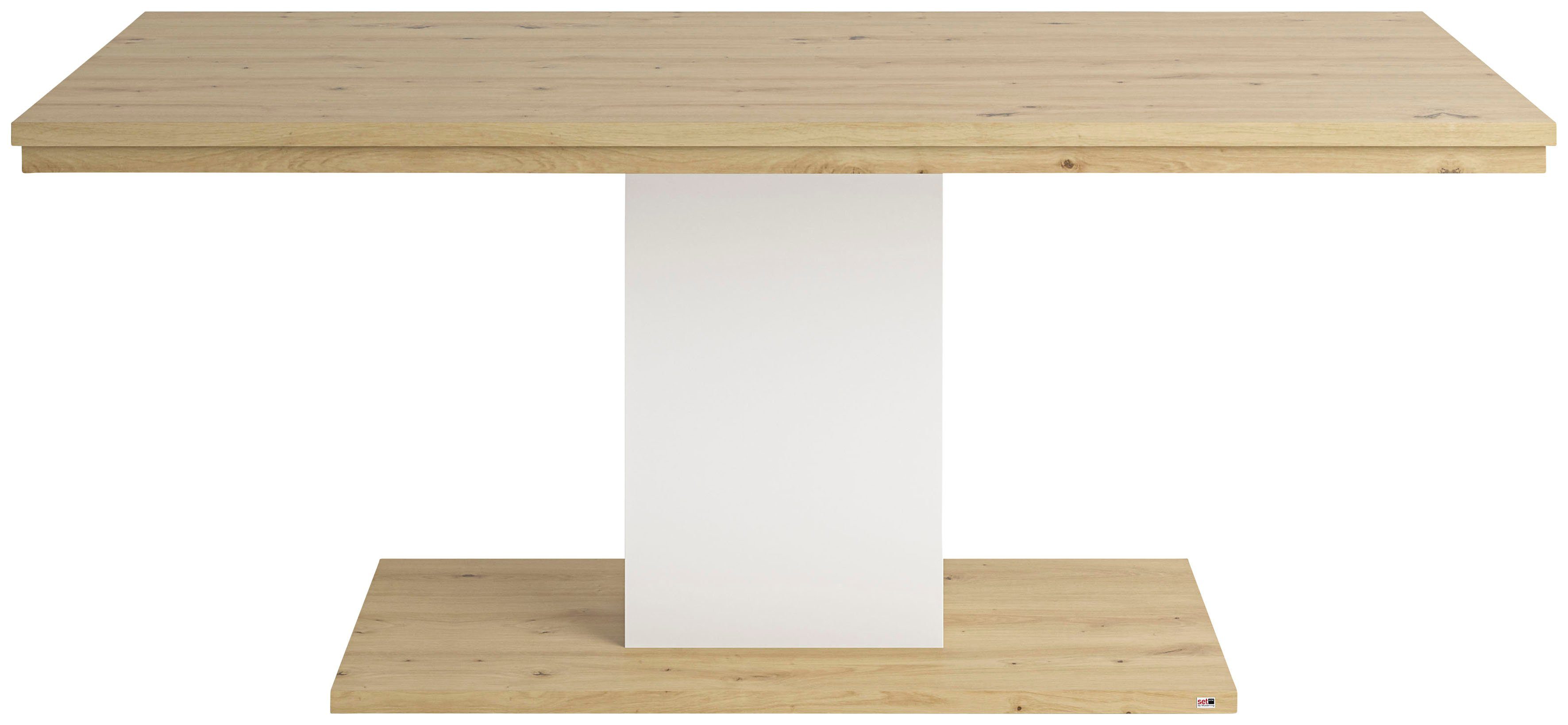 set one by Musterring Eettafel Lancaster Naar keuze in 2 kleuren, afm. (BxHxD in cm) 180 x 75x 90 cm eettafels wit