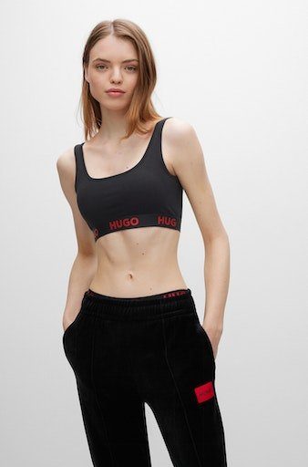HUGO underwear Bralette-bh BRALETTE SPORTY LOGO met elastische taille