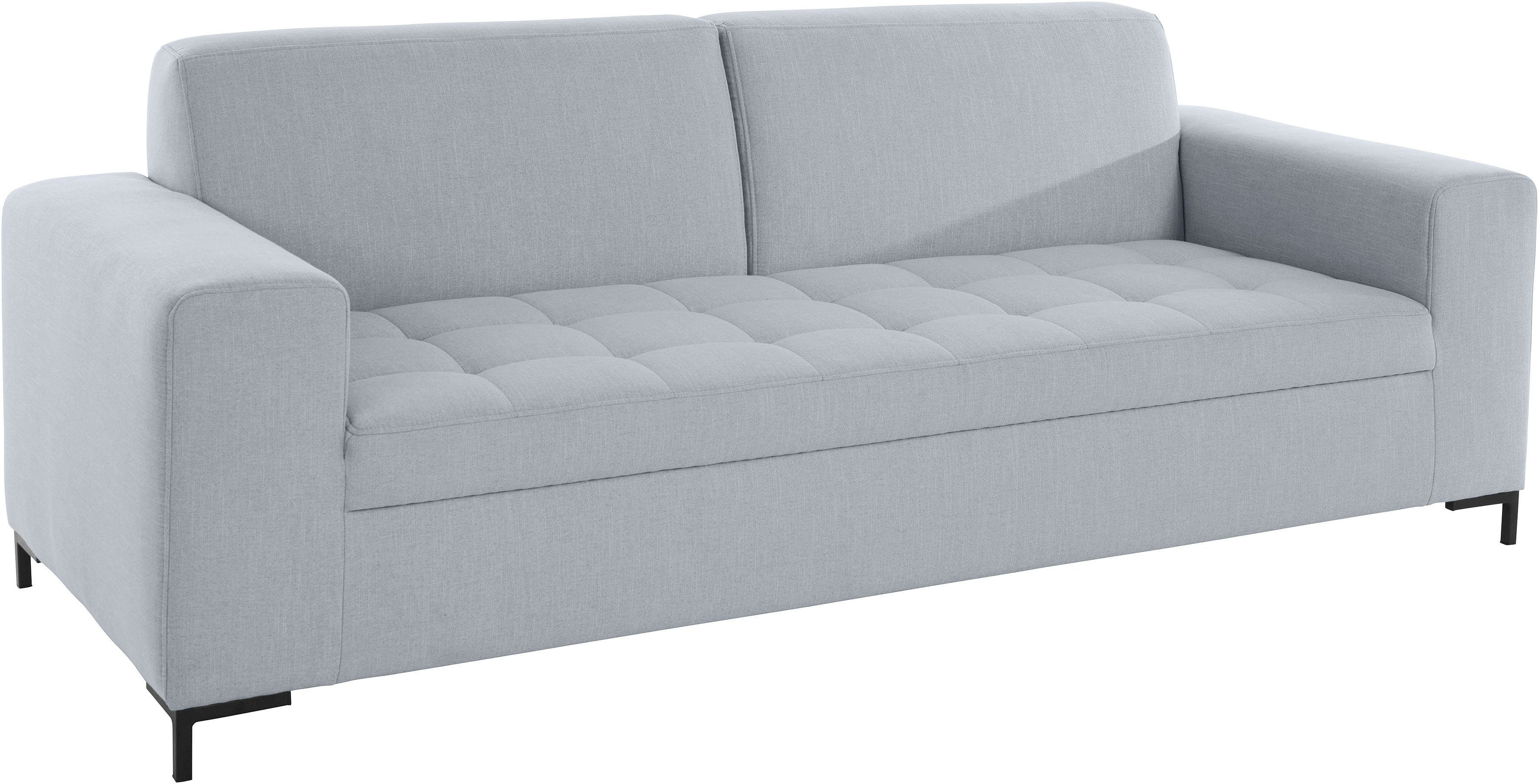 OTTO products 3-zitsbank Grazzo hoogwaardige stoffen van gerecycled materiaal, stiksels op de zitting