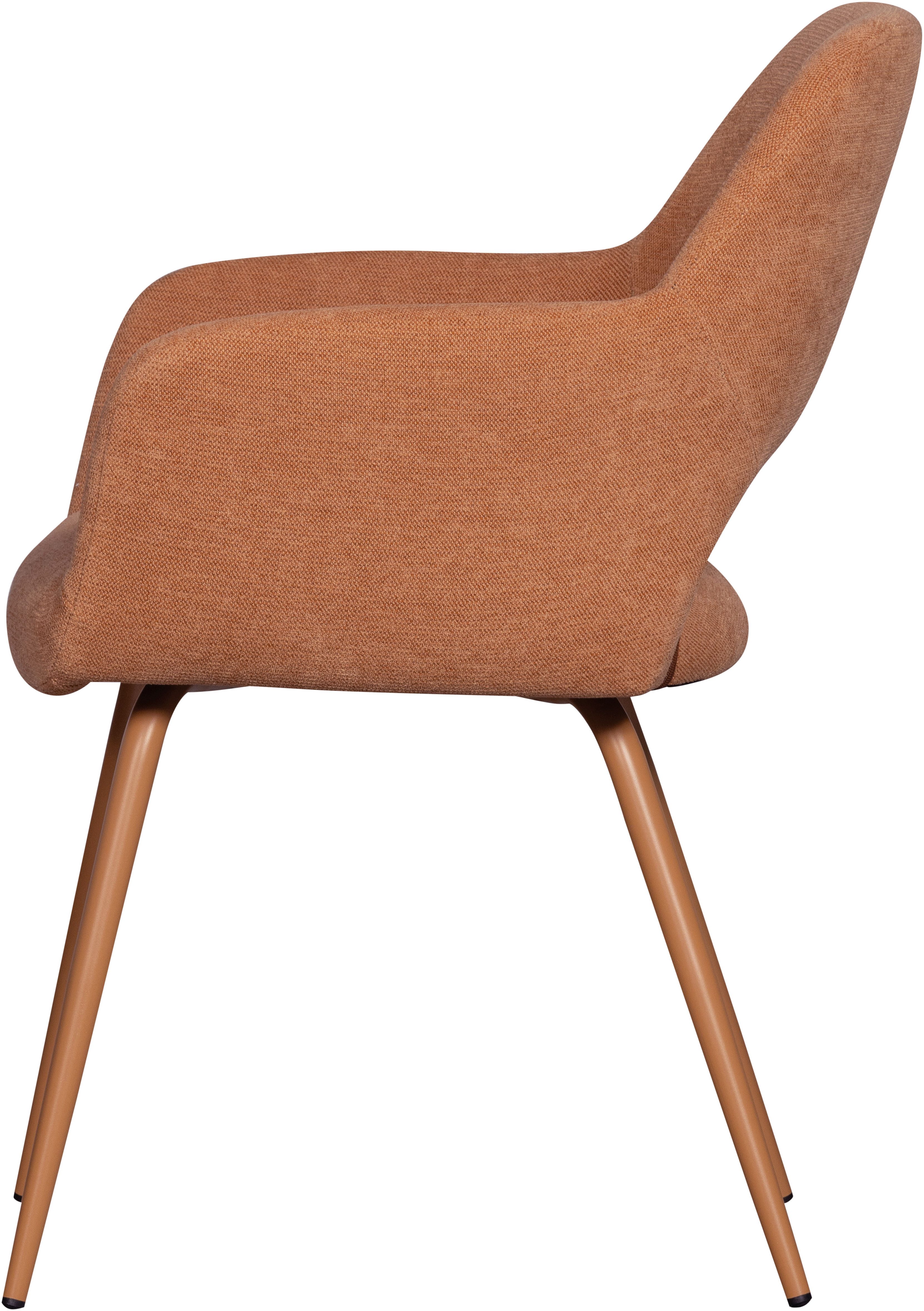 WOOOD Eetkamerstoel Jenny gepolsterd, 4-poots onderstel, h 80 cm x b 58 cm (set, 2 stuks)