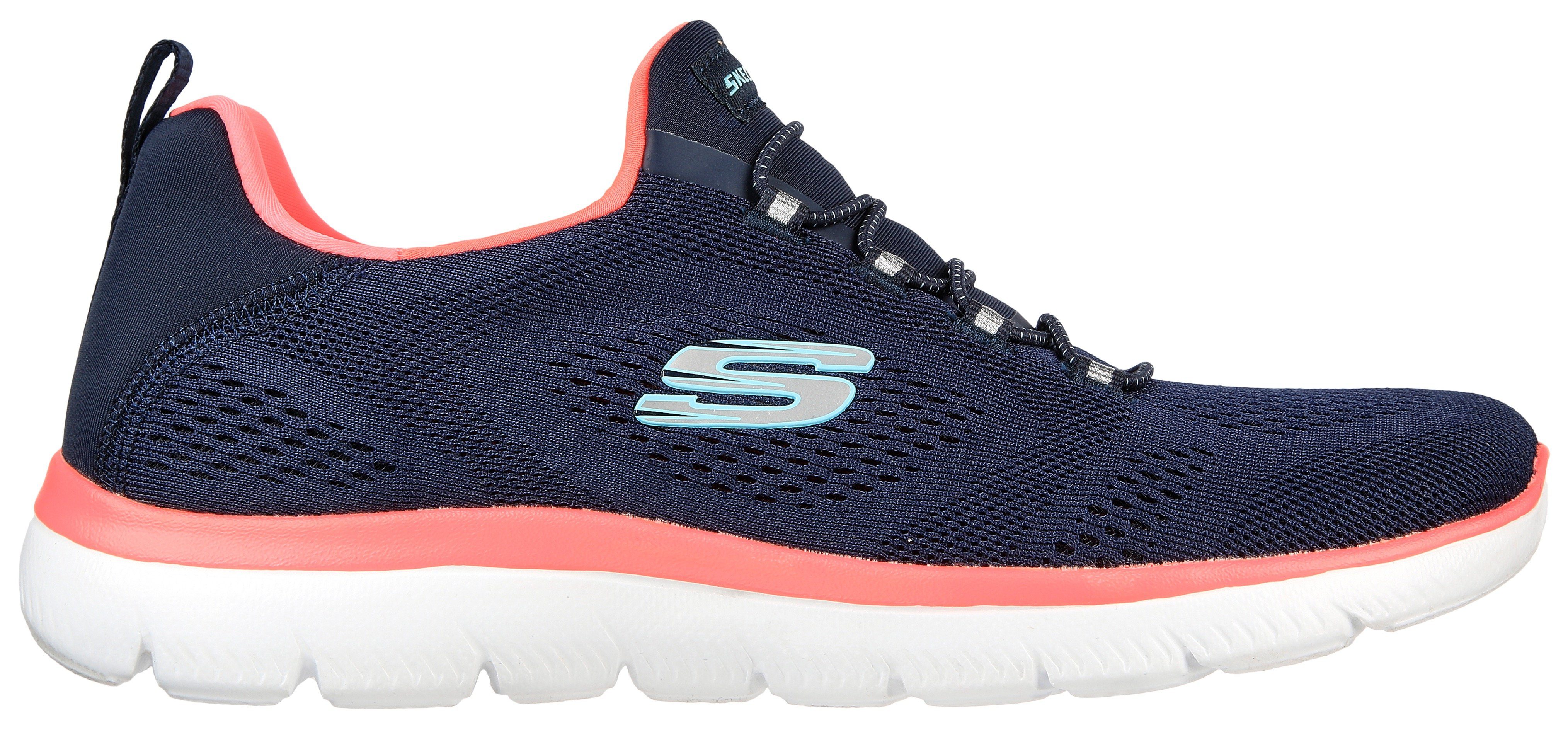 Skechers Slip-on sneakers SUMMITS PERFECT VIEWS Vrijetijdsschoen, lage schoen geschikt voor machinewas