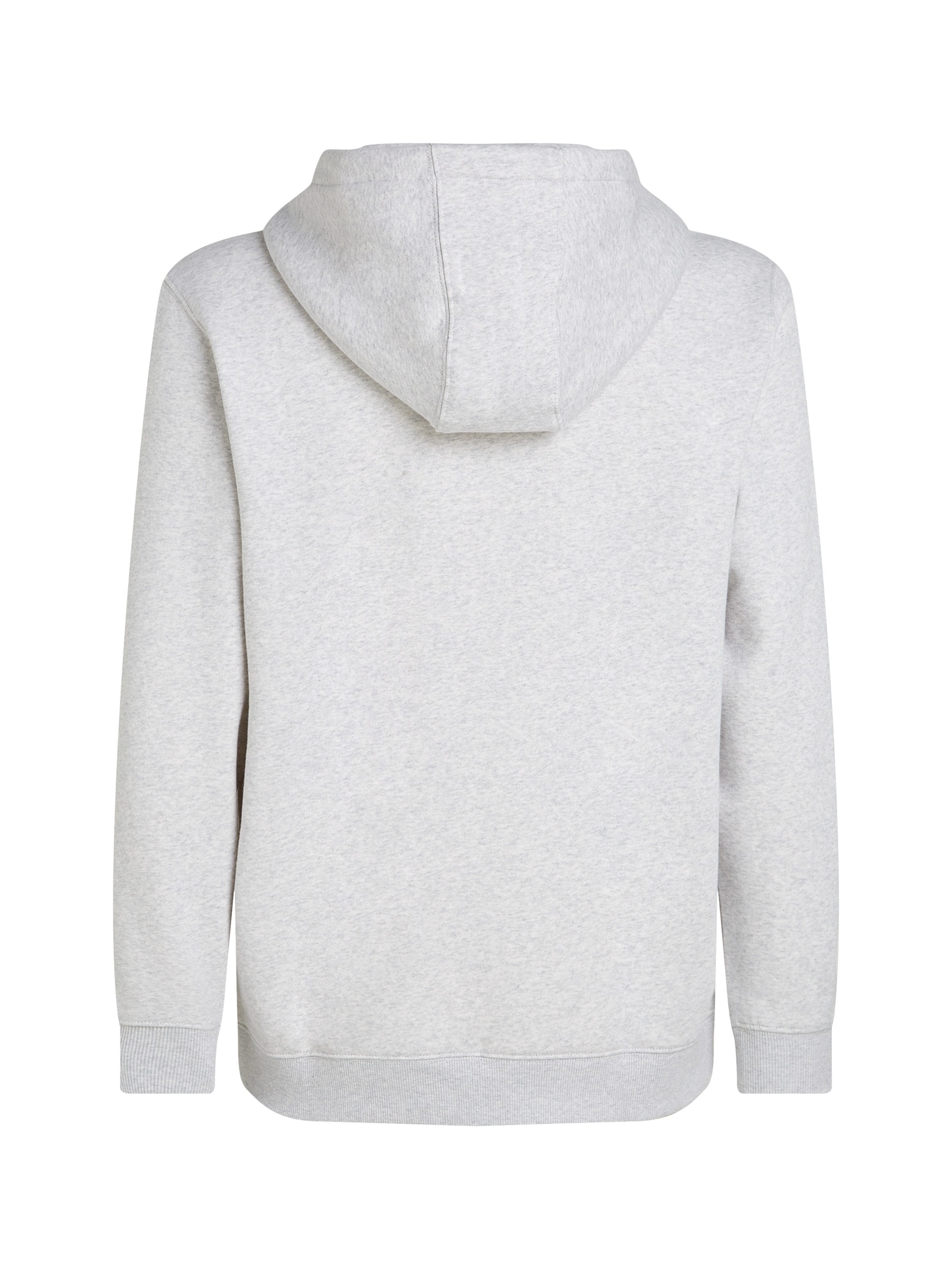 TOMMY JEANS Sweatshirt TJM REG S FLAG ZIP FLEECE THRU met geborduurd merklogo op borsthoogte