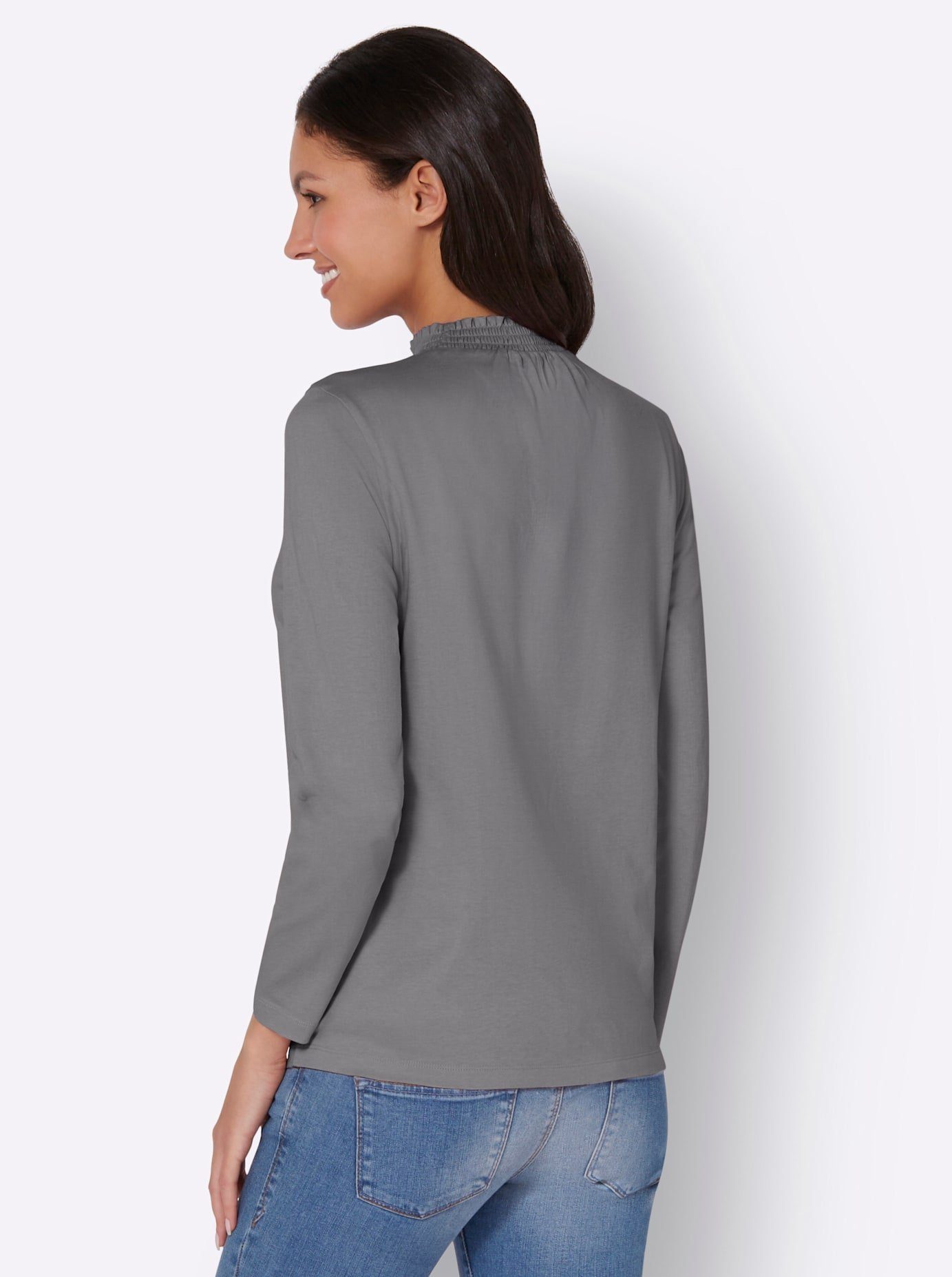 Classic Basics Shirt met staande kraag Shirt met opstaand kraagje (1-delig)