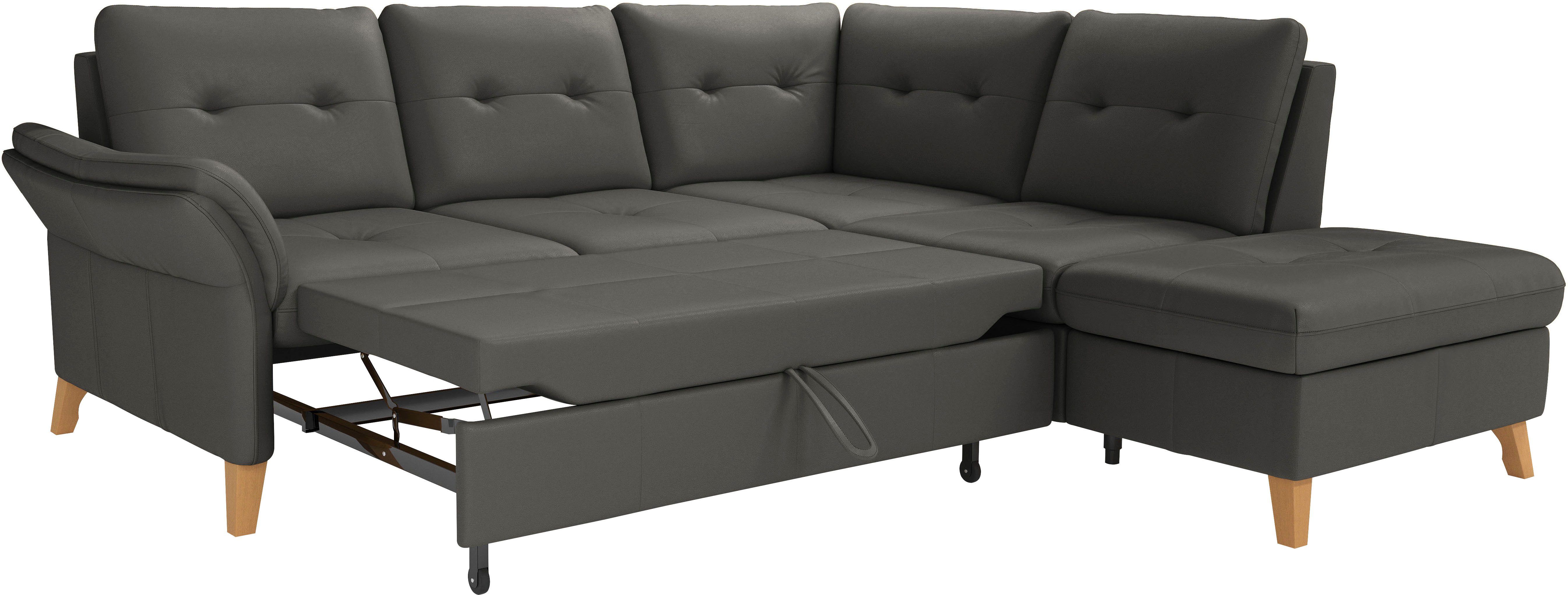 sit&more Hoekbank Göteborg inclusief zitdiepteverstelling, optioneel met bedfunctie & bedlade