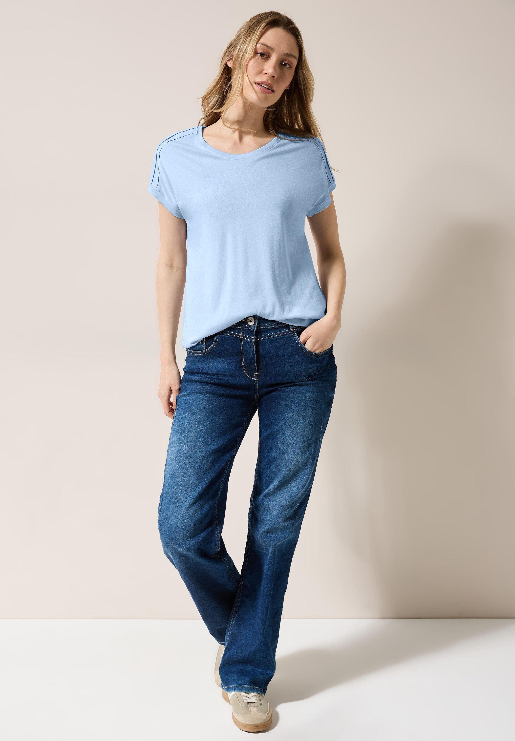 Cecil T-shirt met elastische taille
