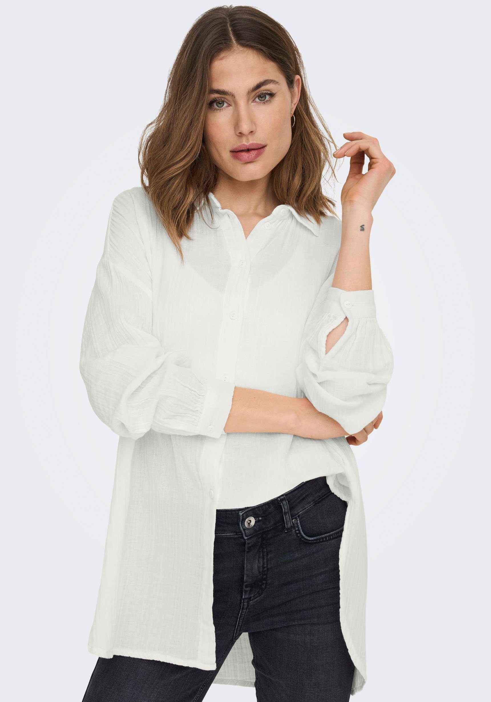 Only Lange blouse ONLTHYRA OVERSIZED SHIRT NOOS WVN
