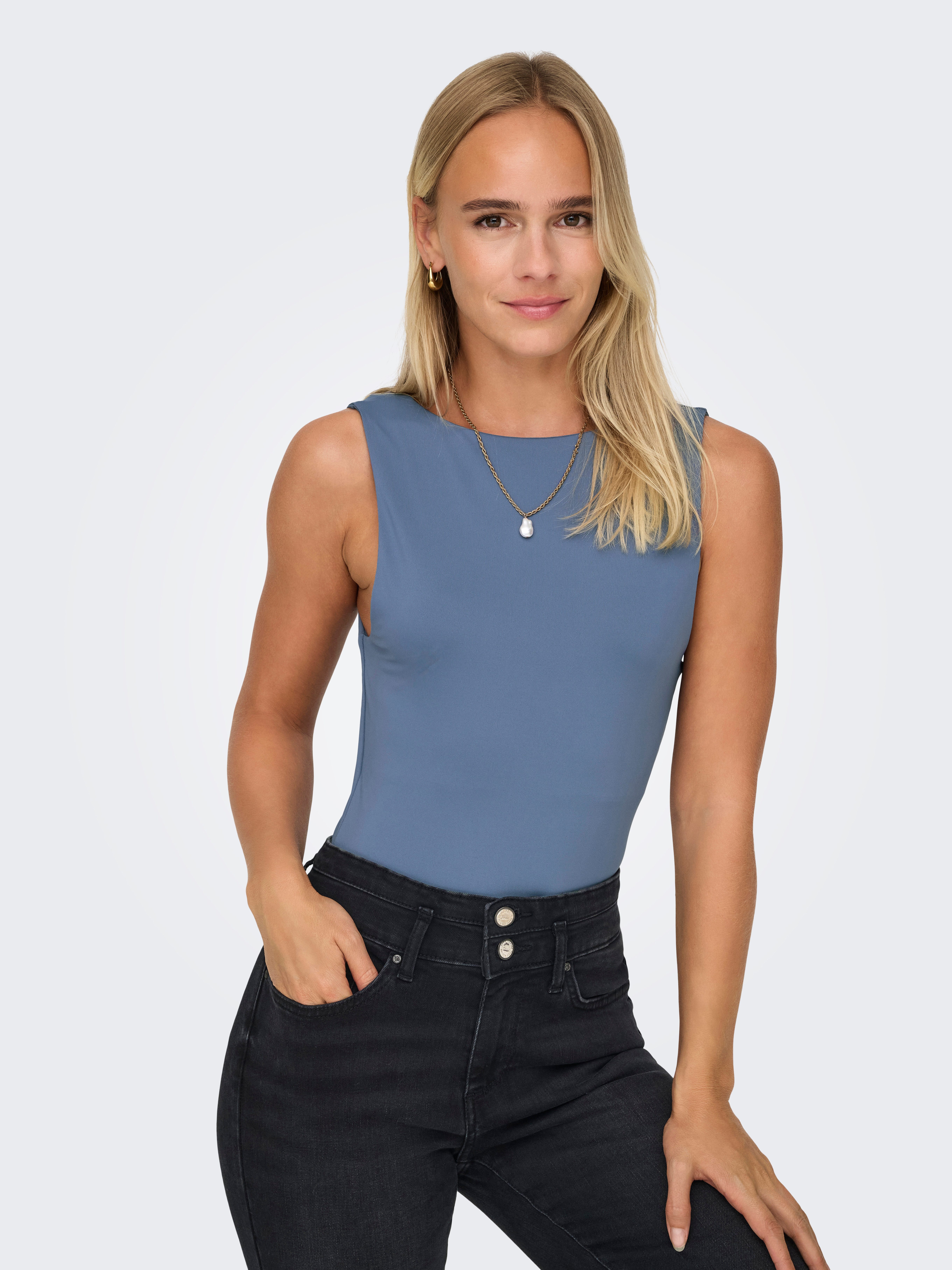 Only Tanktop ONLEA S/L 2-WAYS FIT TOP JRS NOOS