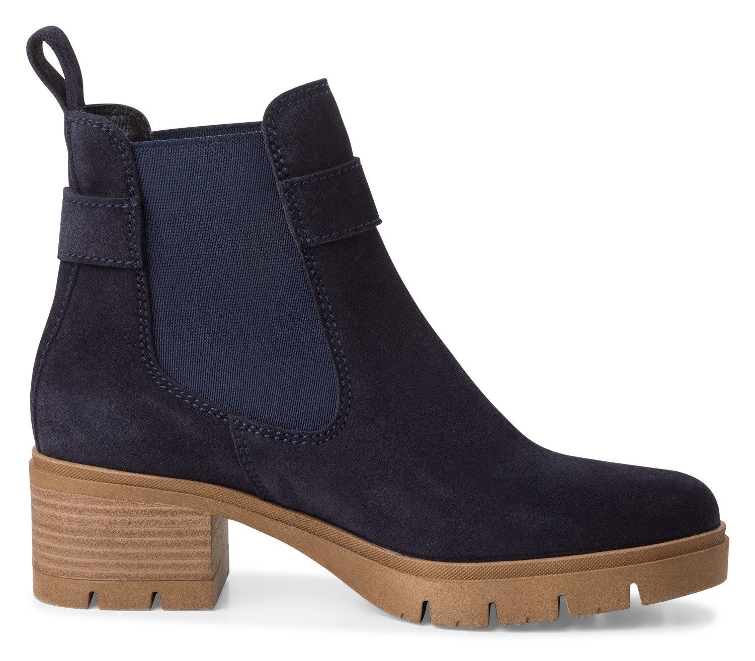 Tamaris Chelsea-boots blokhak, businessmode, enkellaars met decoratieve gesp