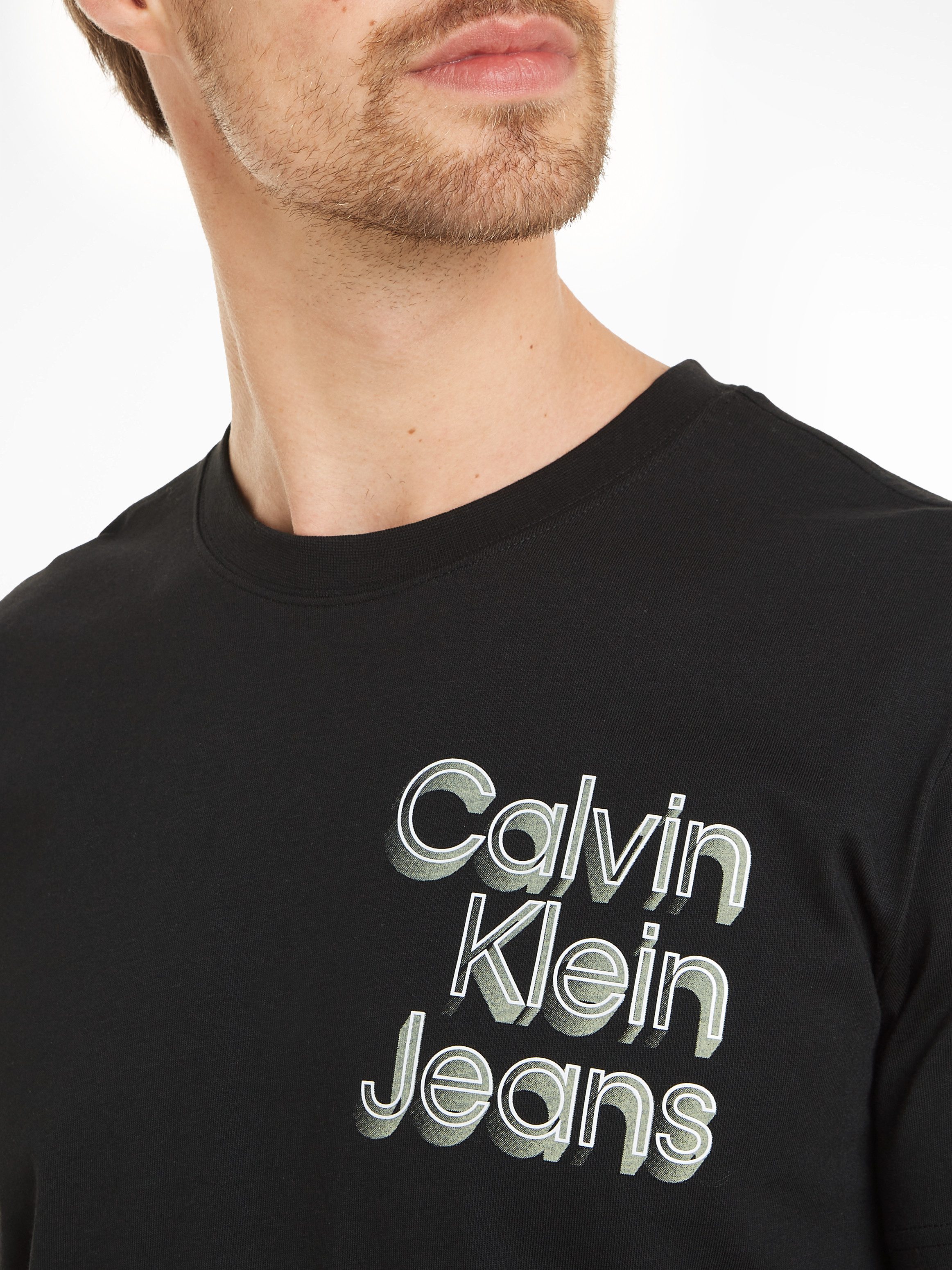 Calvin Klein T-shirt STACKED EUPHORIC LOGO TEE