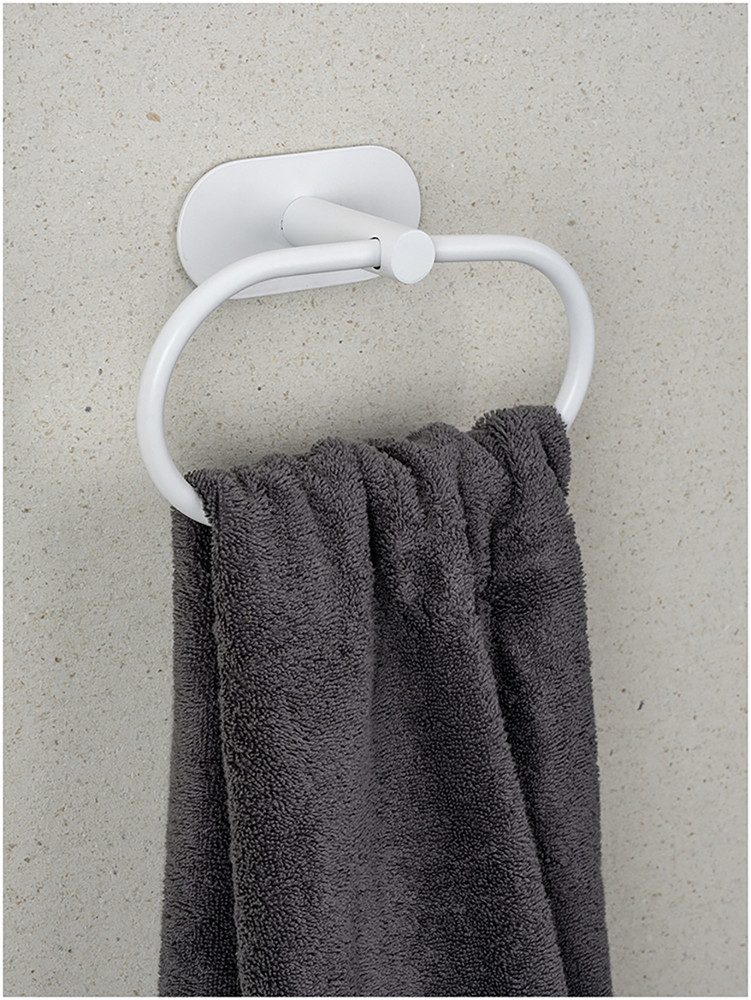 WENKO Handdoekring Turbo-Loc® model Orea van edelstaal, bevestigen zonder boren