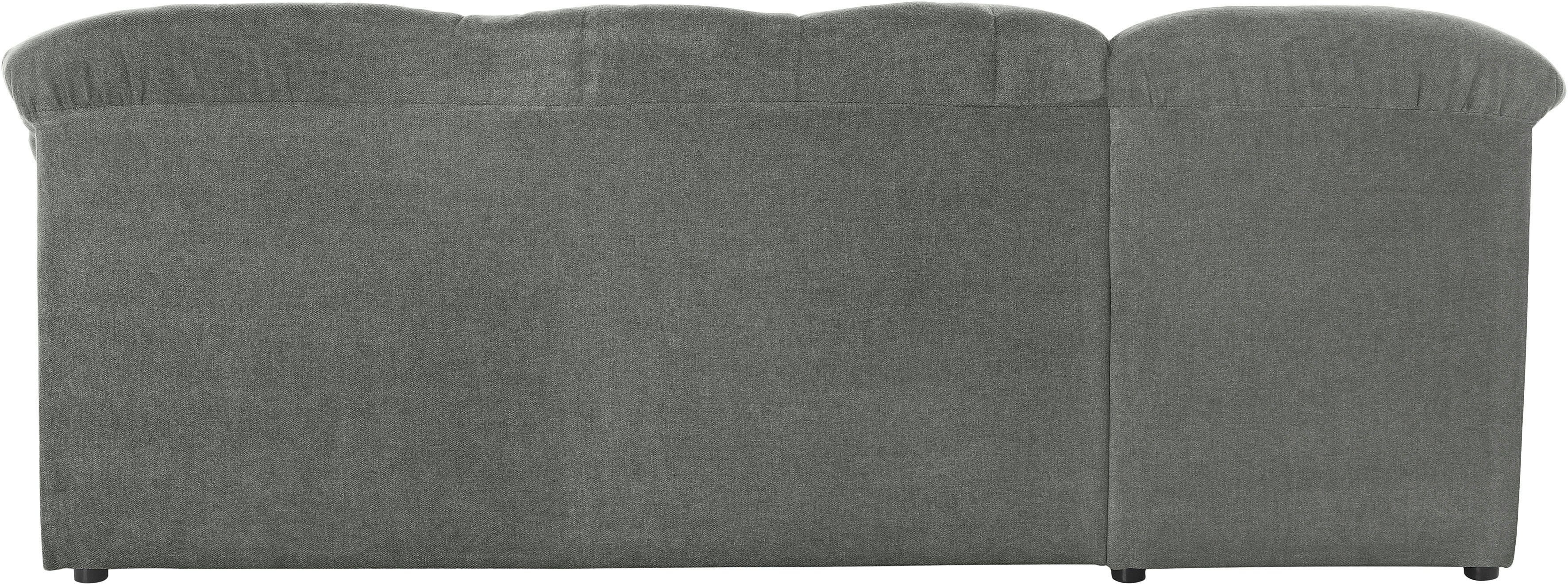 DOMO collection Hoekbank Pegnitz, elegante rugstiksels, comfortabel, L-vorm