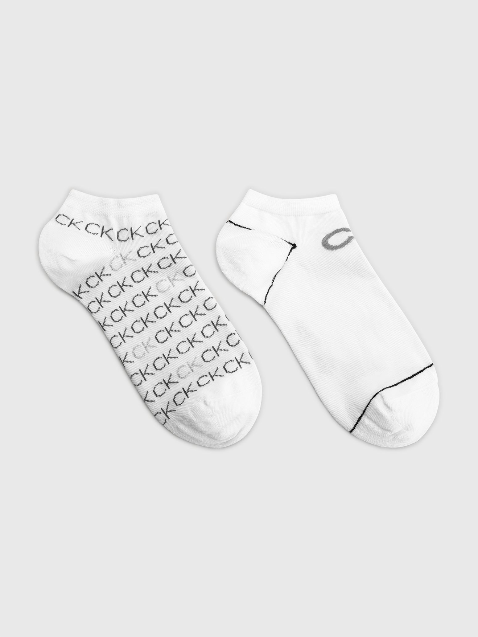 Calvin Klein Jeans Sneakersokken CK WOMEN SNEAKER 2P ALL OVER LOGO (2 paar)