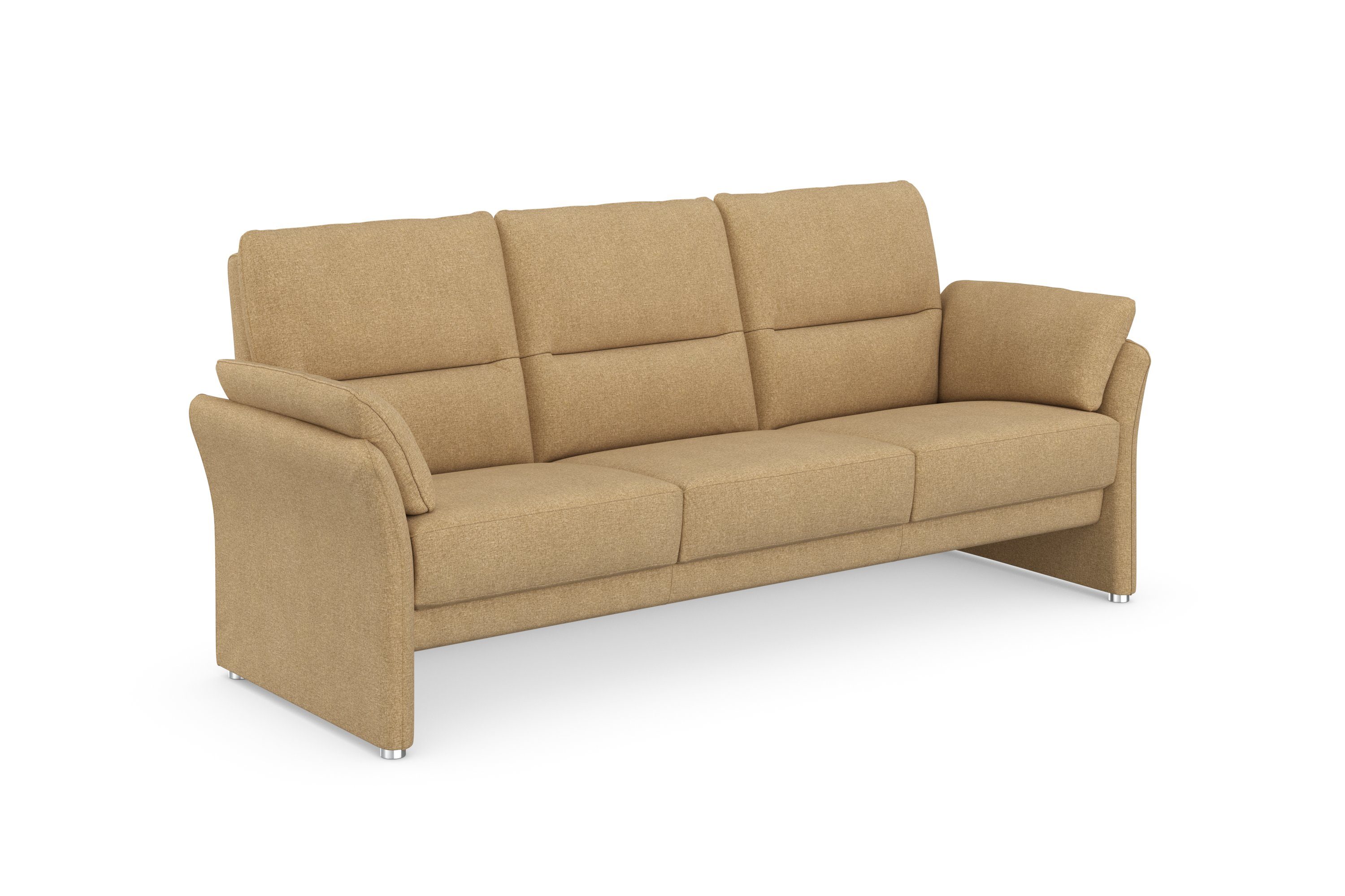 DOMO collection 3-zitsbank Pina tijdloos en elegant, smalle armleuningen, compacte afmetingen