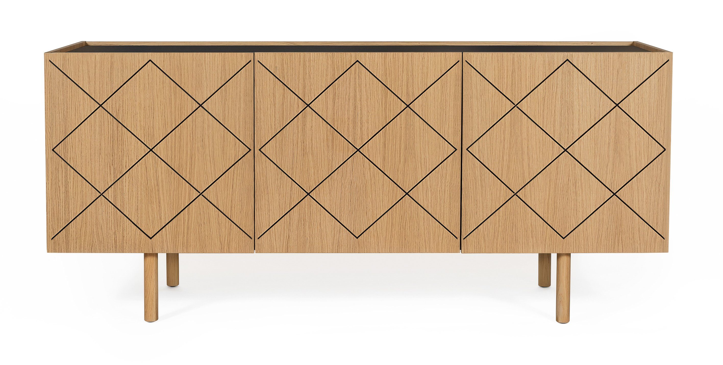 Woodman Kast Houtfineer van eiken, Scandinavisch design