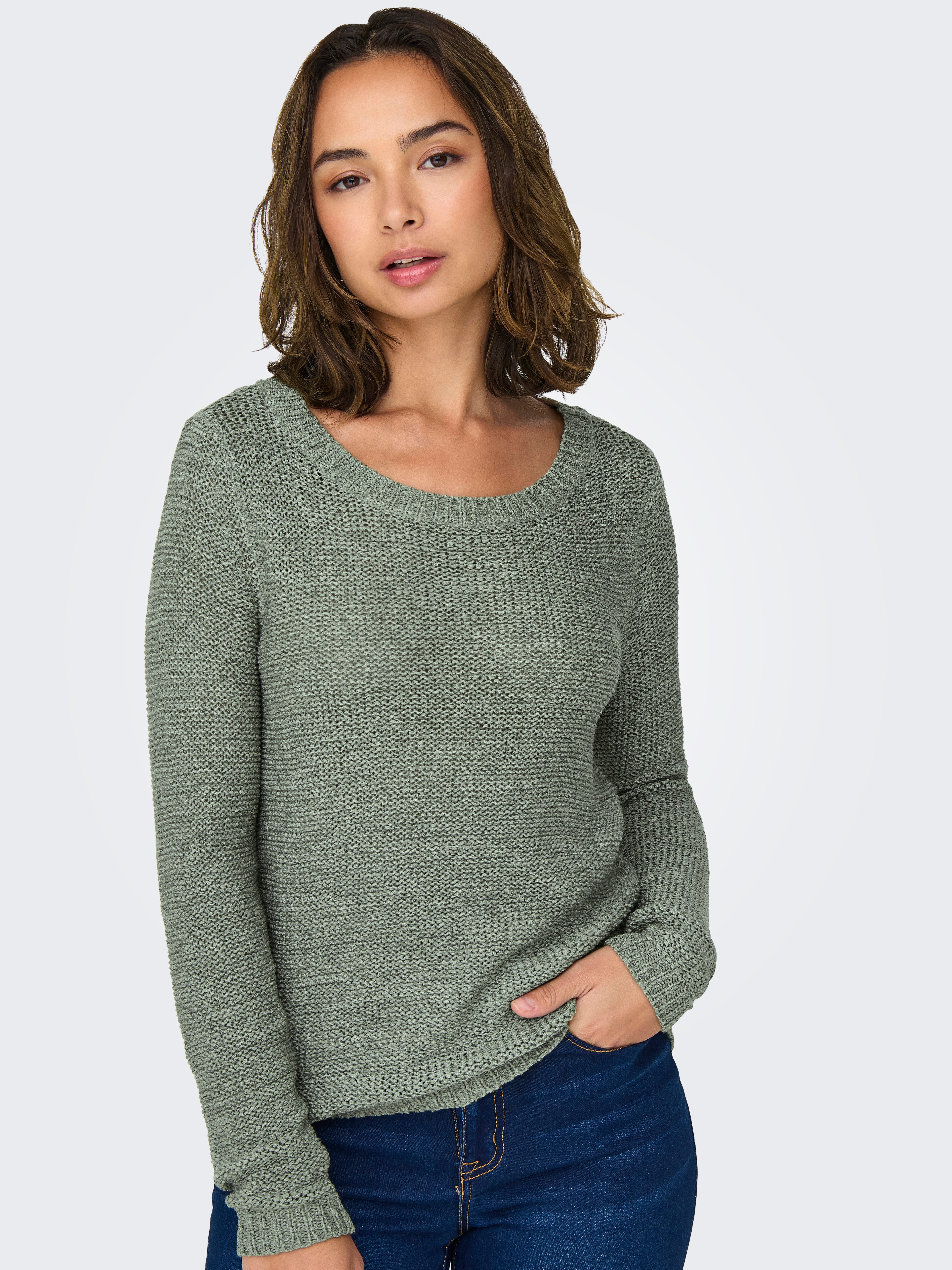 Only Gebreide trui ONLGEENA XO L S PULLOVER KNT NOOS