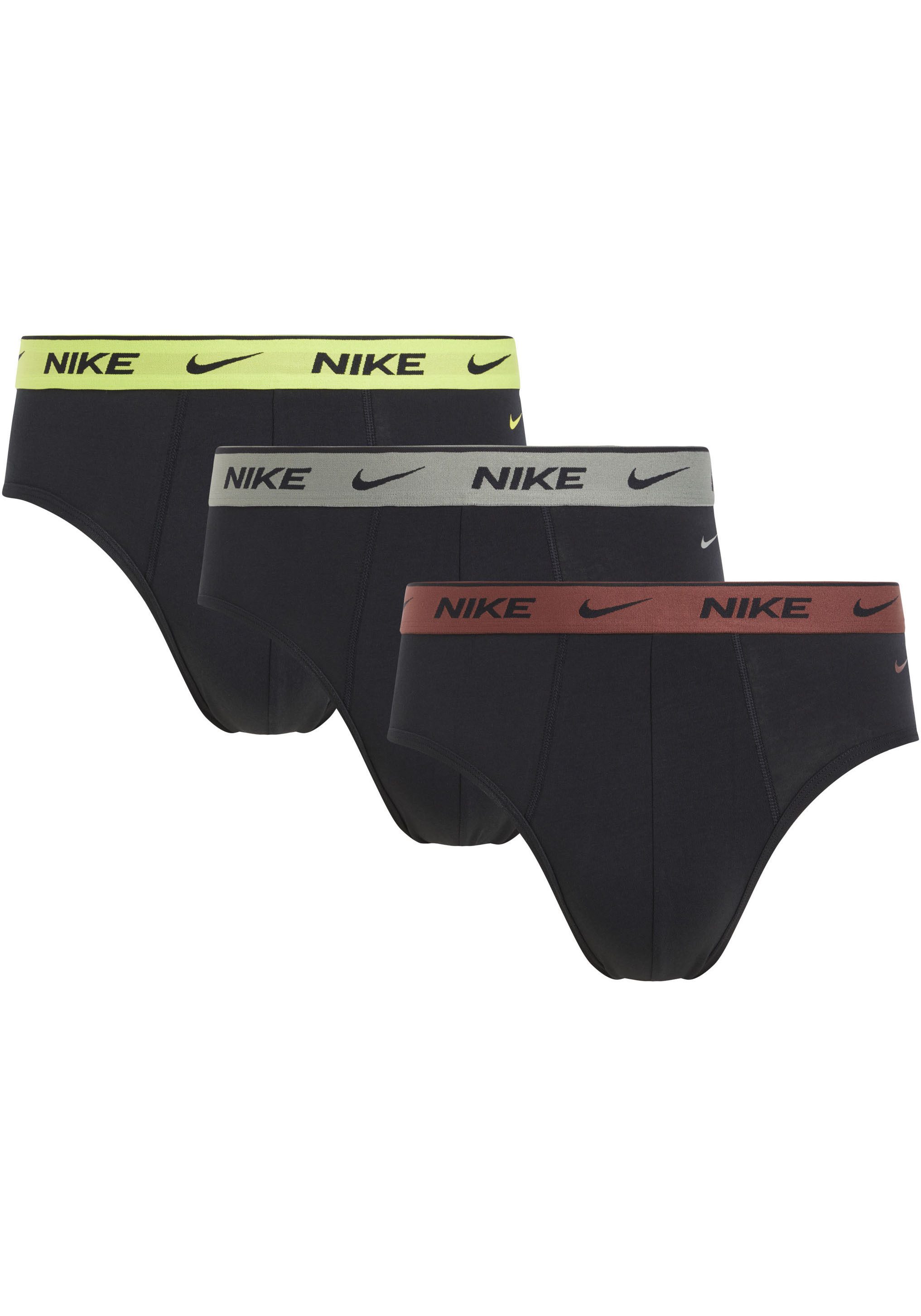 NIKE Underwear Slip BRIEF 3PK met elastische logo-band (3 stuks)