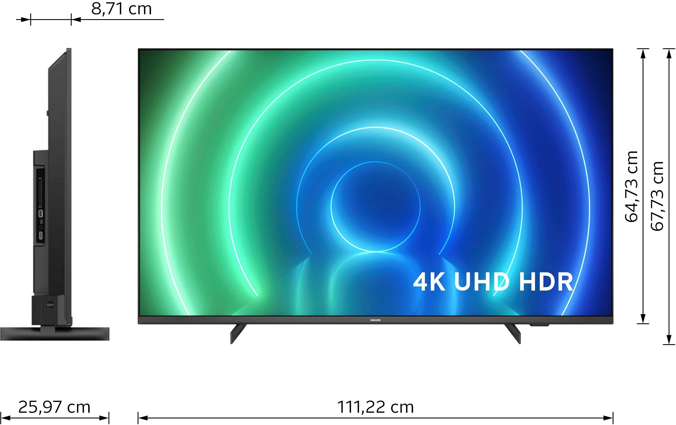 Philips Led-TV 50PUS7506/12, 126 cm / 50", 4K Ultra HD, Smart TV, HDR10+ compatibel, 60 Hz, Dolby Vision & Atmos, smart-tv, triple-tuner