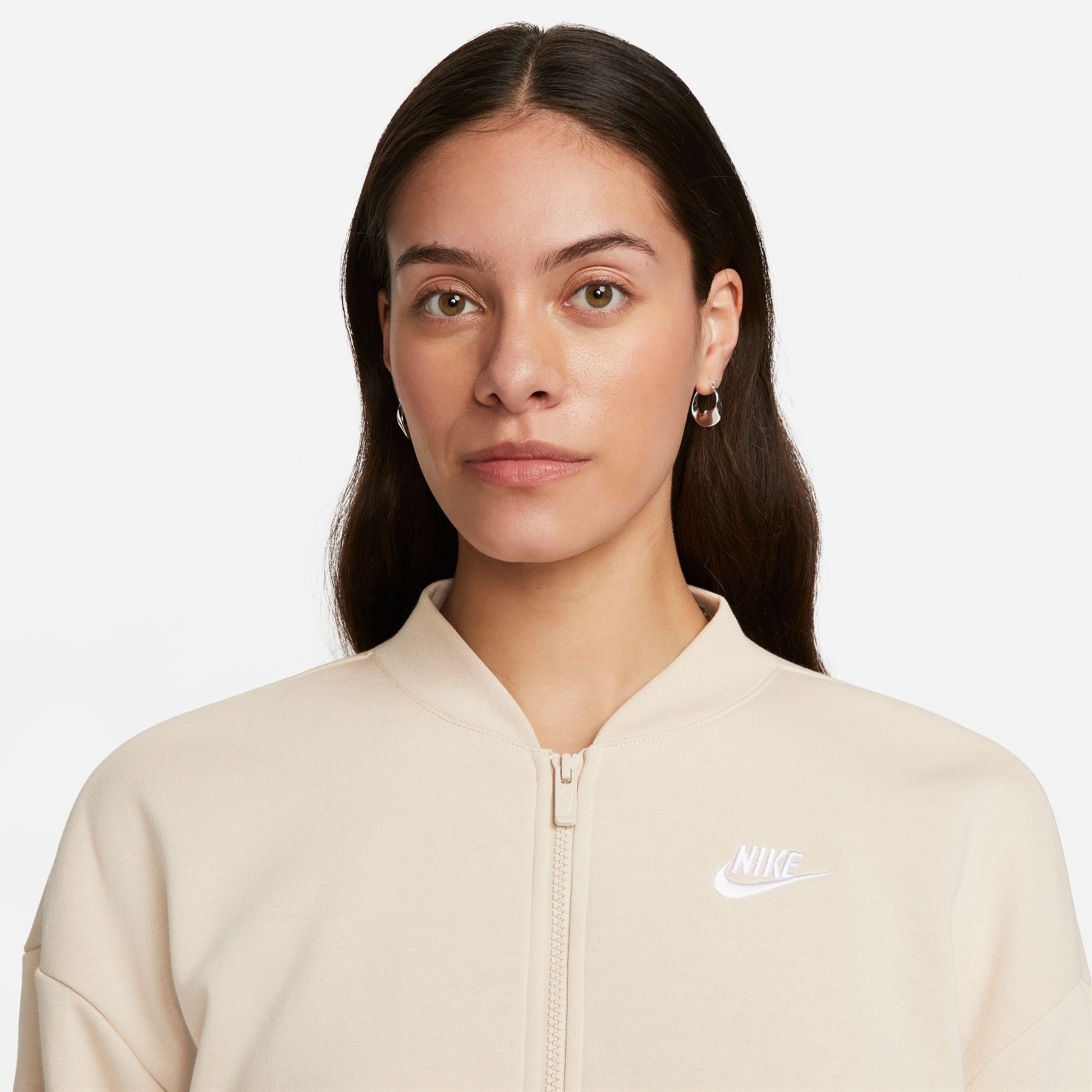 Nike Sportswear Sweatvest CLUB FLEECE WOMEN'S OVERSIZED CROPPED FULL-ZIP JACKET