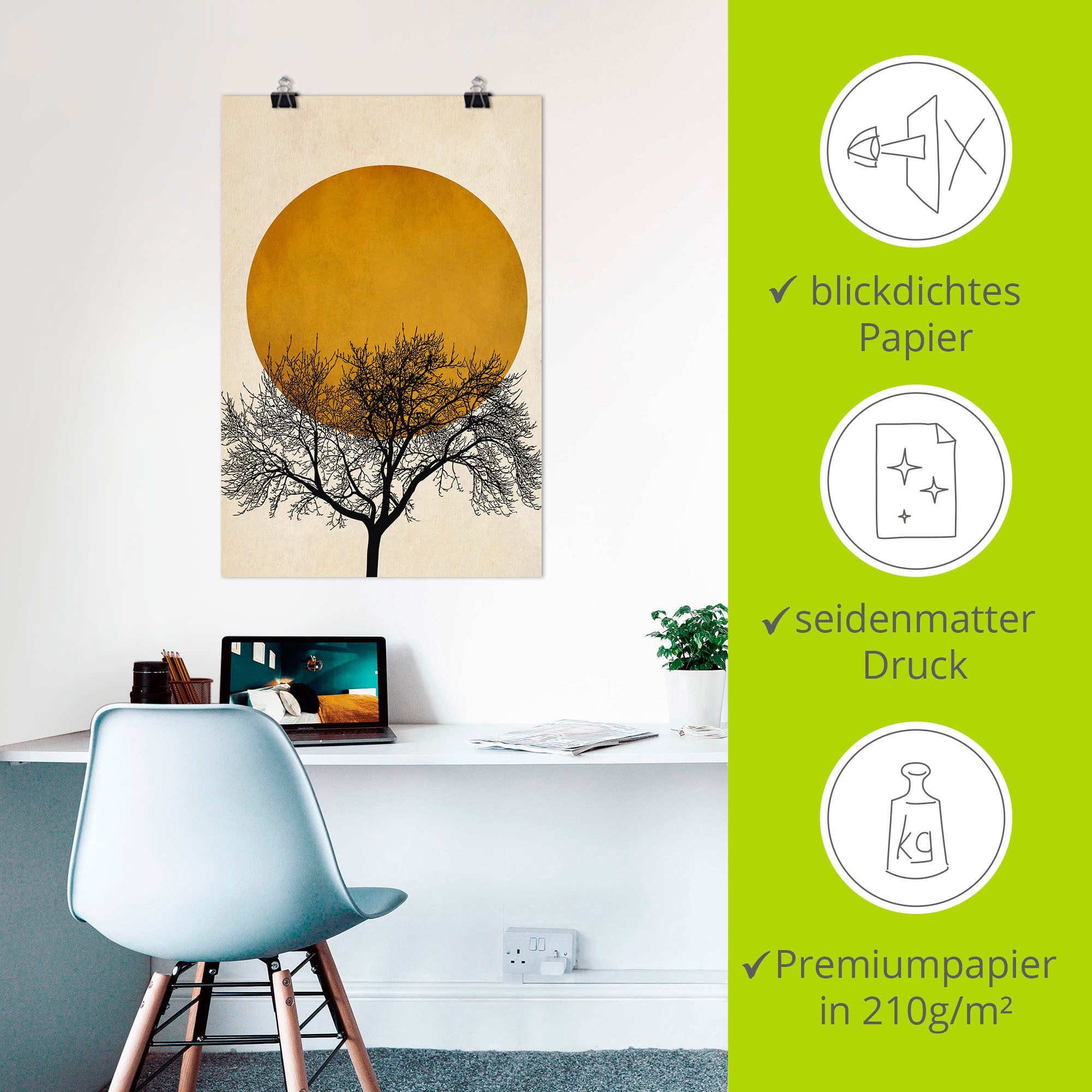 Artland Artprint Winterochtend als artprint op linnen, poster, muursticker in verschillende maten