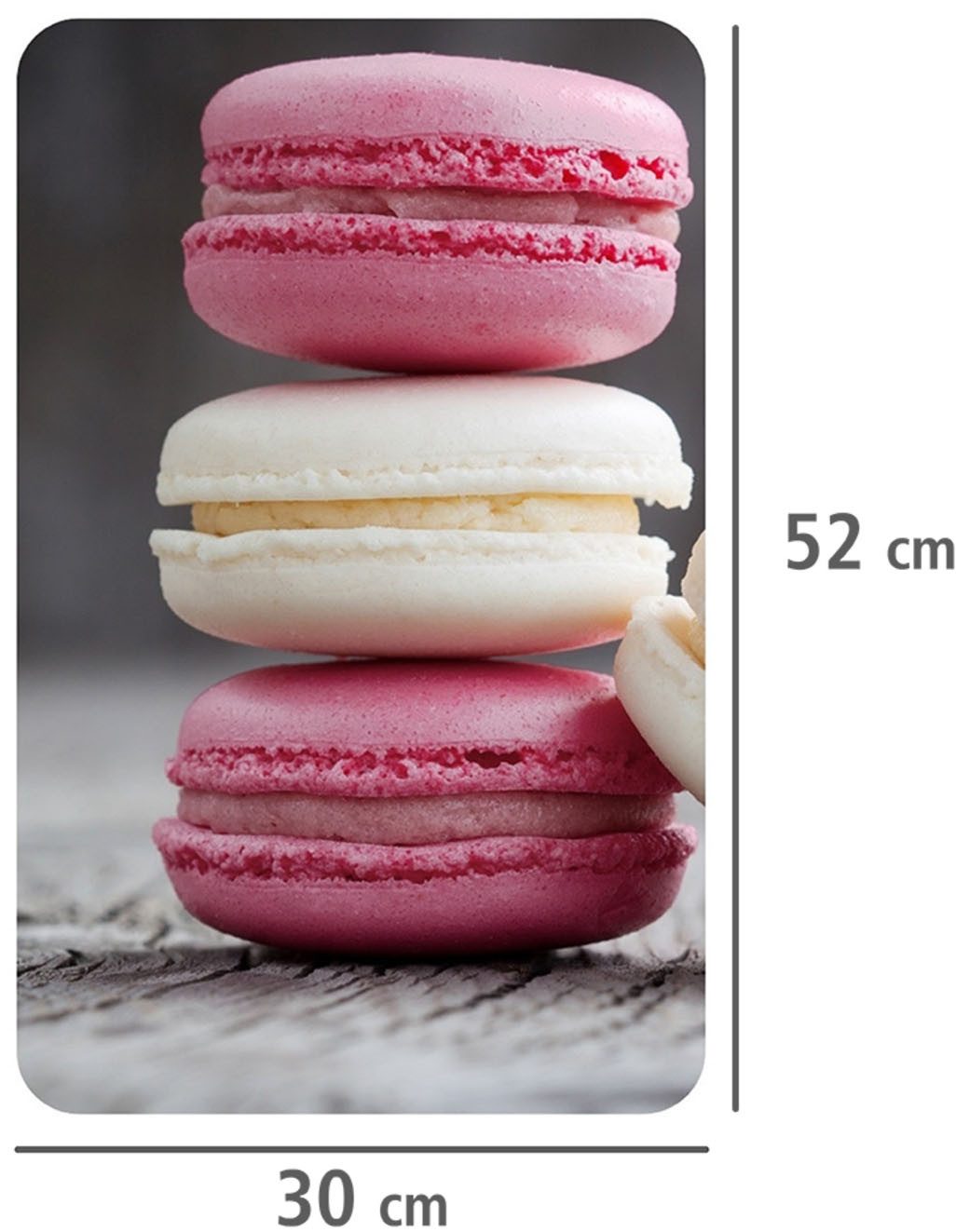 WENKO Kookplaatdeksel Universeel model Macarons (set, 2-delig)