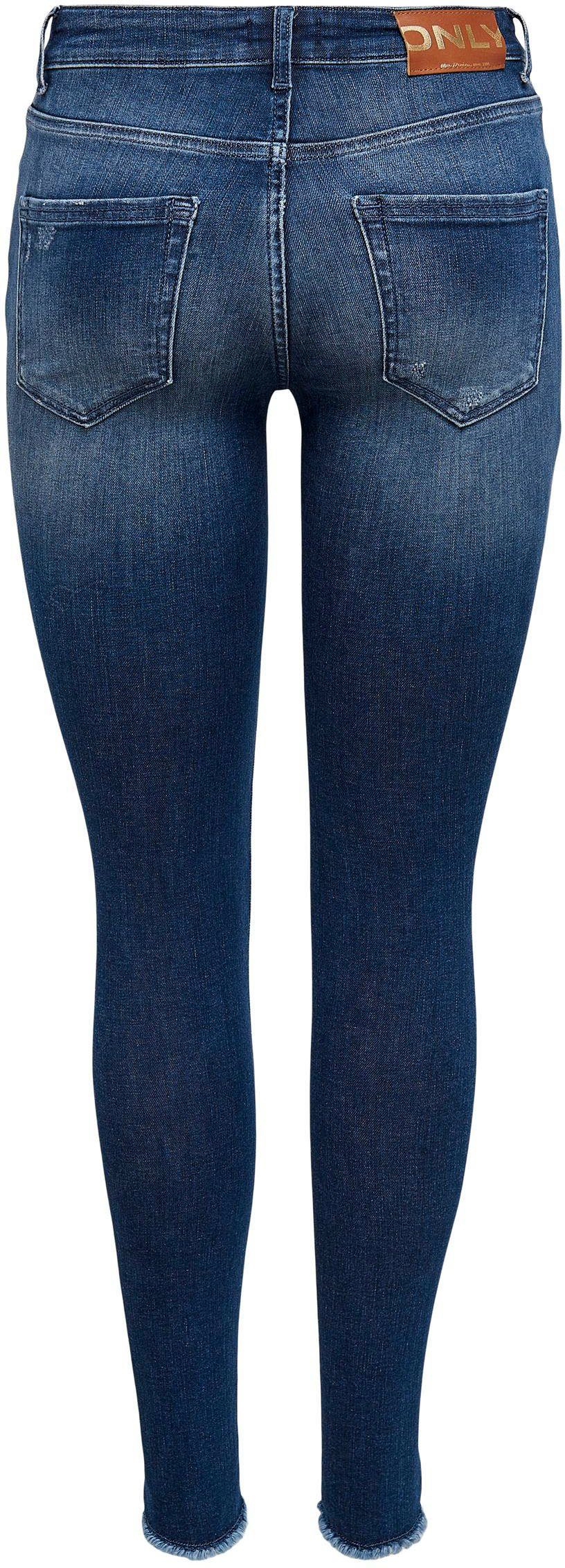 Only Skinny fit jeans ONLBLUSH LIFE MID SK ANK RAW
