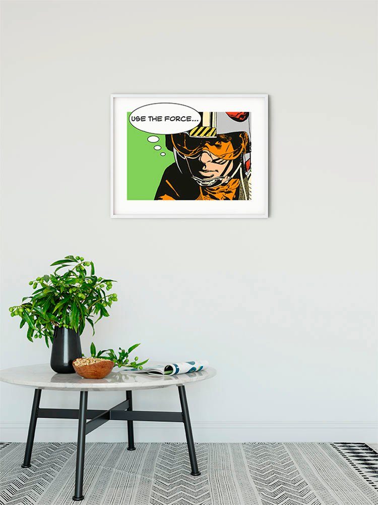 Komar Wanddecoratie Star Wars Classic stripverhaal aandeel luik Wanddecoratie voor de kinderkamer - zonder lijst (1 stuk)