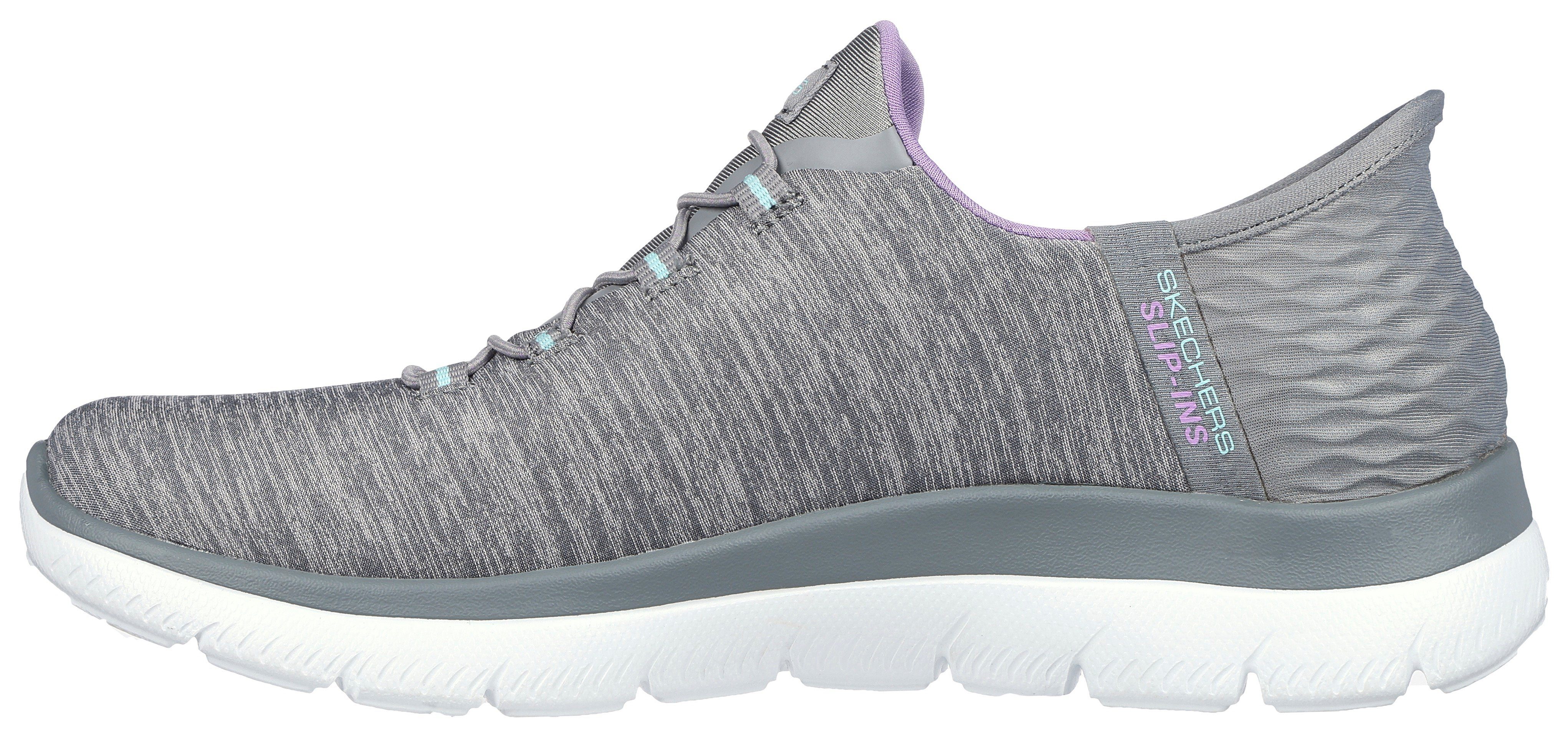 Skechers Instappers SUMMITS DAZZLING HAZE Slip-ins sneaker, vrijetijdsschoen met subtiele contrastdetails