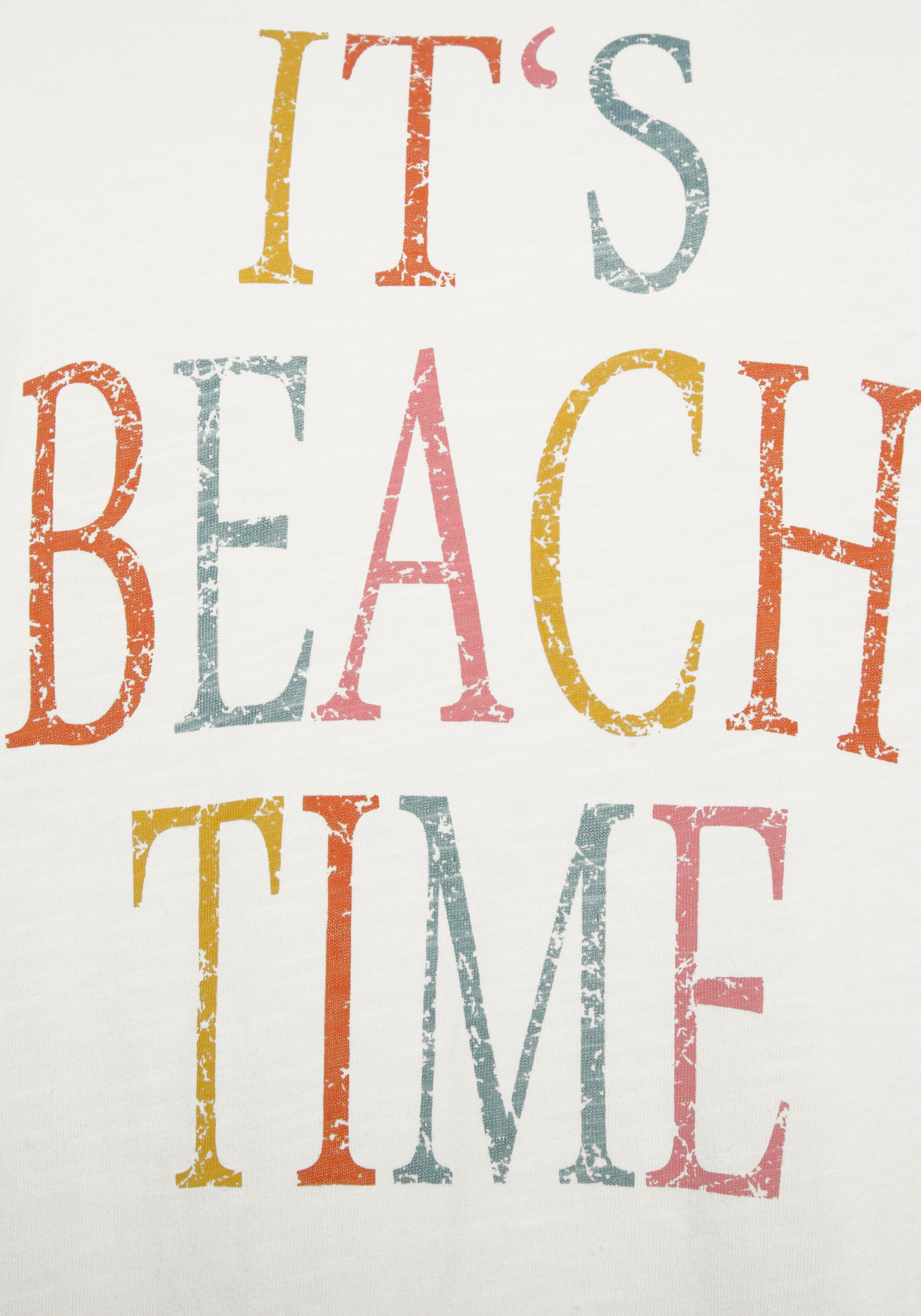 Beachtime T-shirt met twee verschillende prints (set, 2-delig)