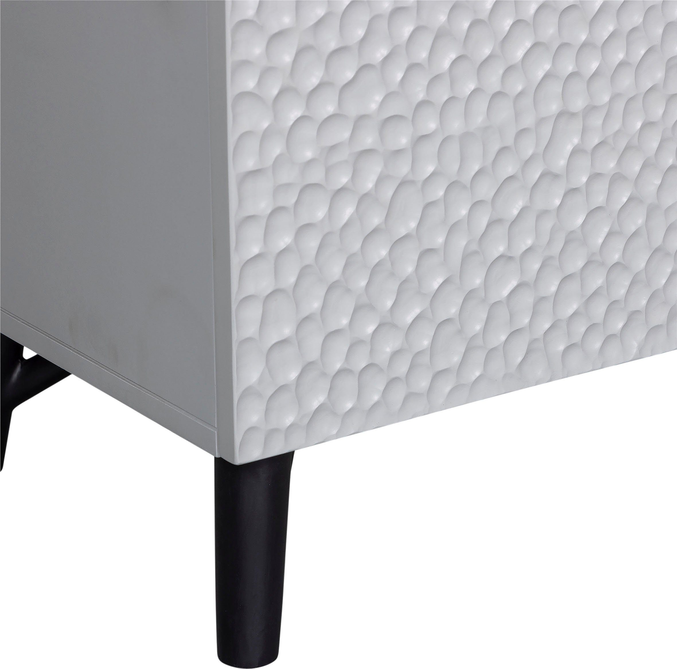 WOOOD Barmeubel Carve met grafische patronen, breedte 90 cm
