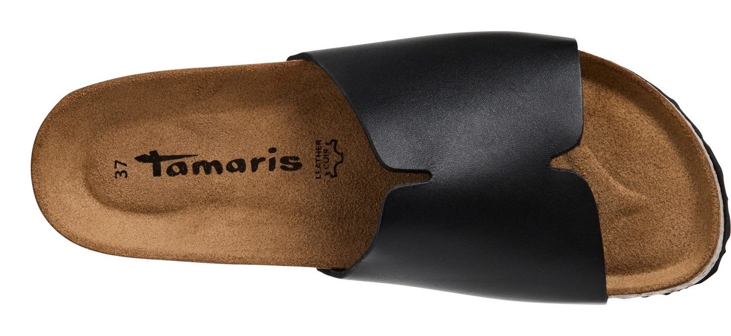 Tamaris Slippers , zomerschoen, flats, instapschoen met brede band