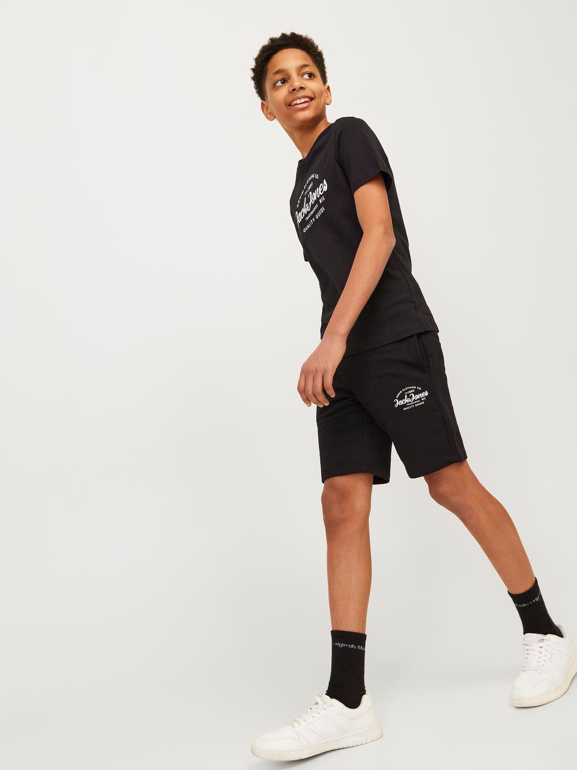 Jack & Jones Junior T-shirt JJFOREST TEE SS CREW SET PACK MP JNR (set, 2-delig)