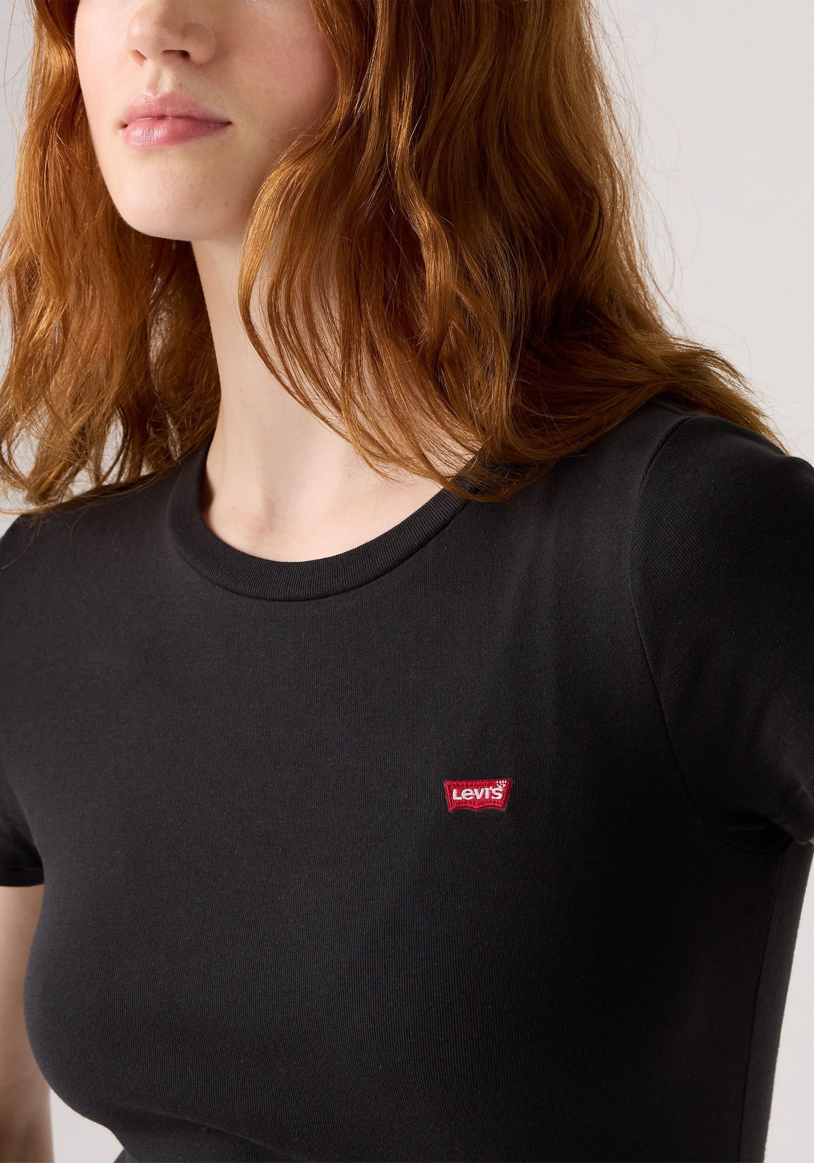 Levi's® T-shirt Mini-Logo met klein logoborduursel op borsthoogte (set, 2-delig)