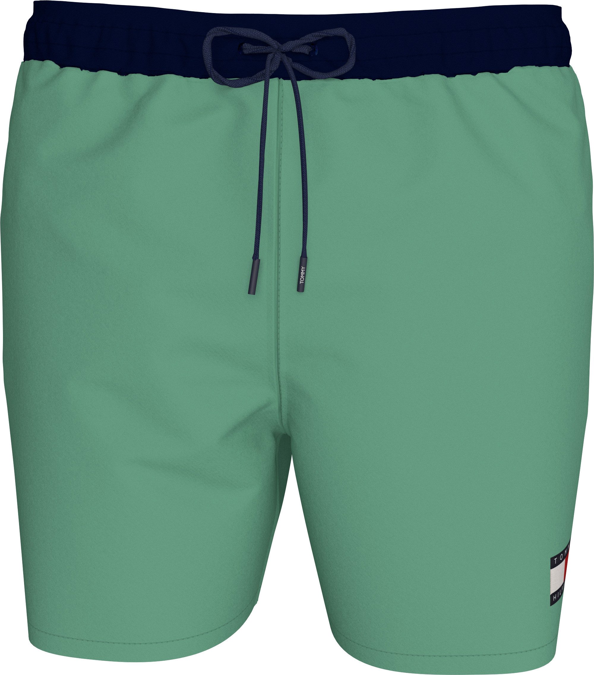 Tommy Hilfiger Swimwear Zwemshort MEDIUM DRAWSTRING met logo-patch, met contrasterende band