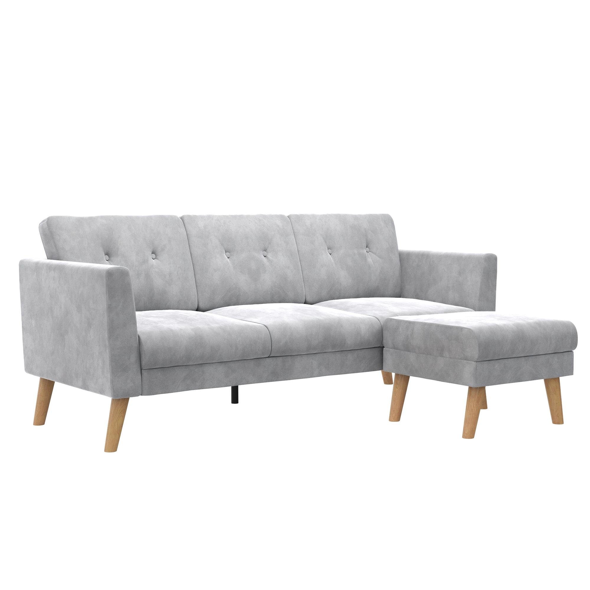 CosmoLiving by Cosmopolitan 3-zitsbank Gloria Met knoopstiksels