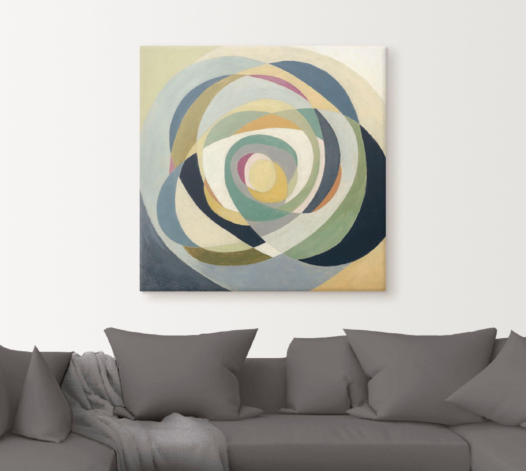 Artland Artprint op linnen Door het glas II gespannen op een spieraam