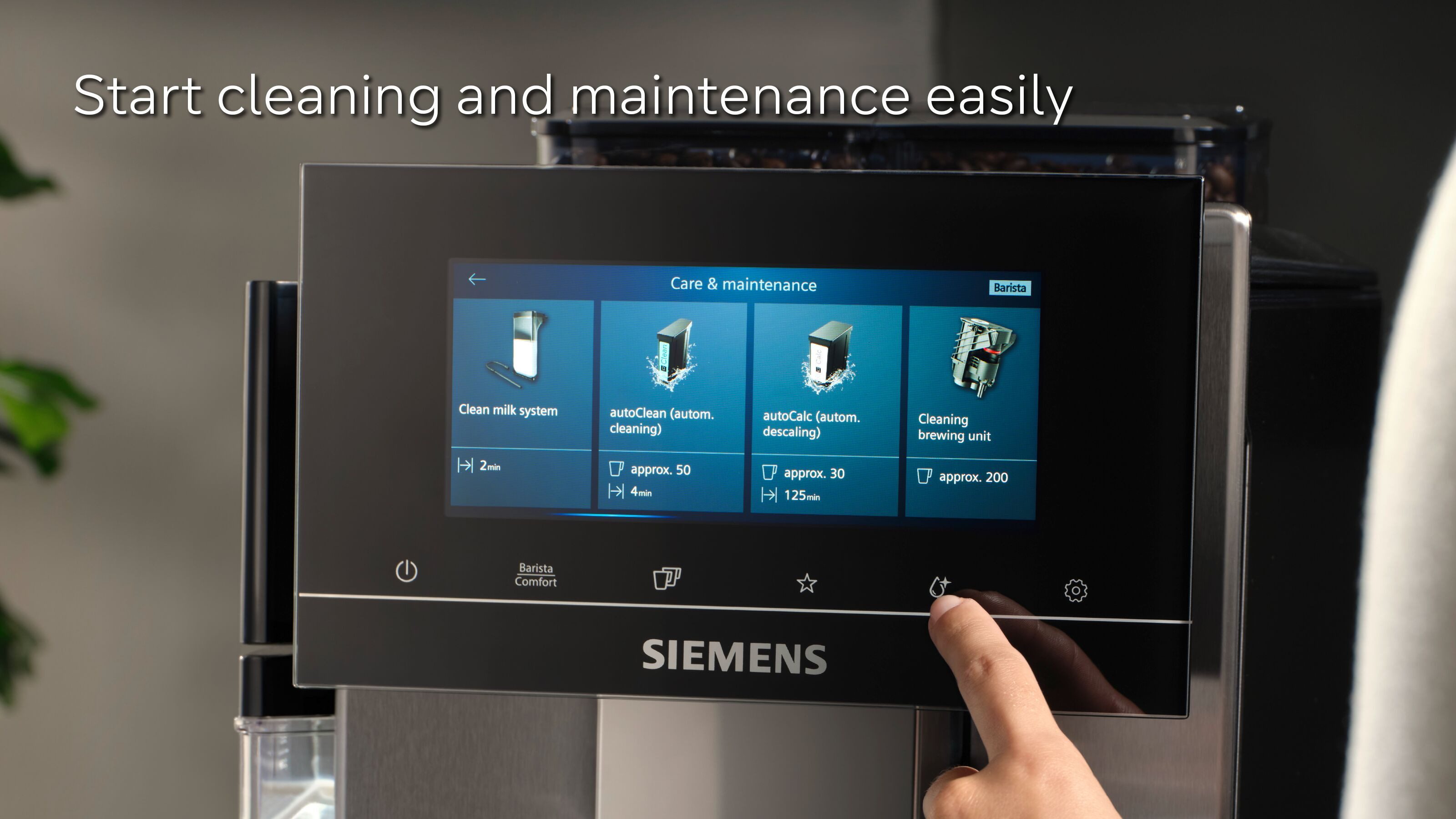SIEMENS Ontkalker TZ800Z1, reinigingscartridge, Verwijder koffieolie-resten, geoptimaliseerd voor automatische reiniging EQ900plus
