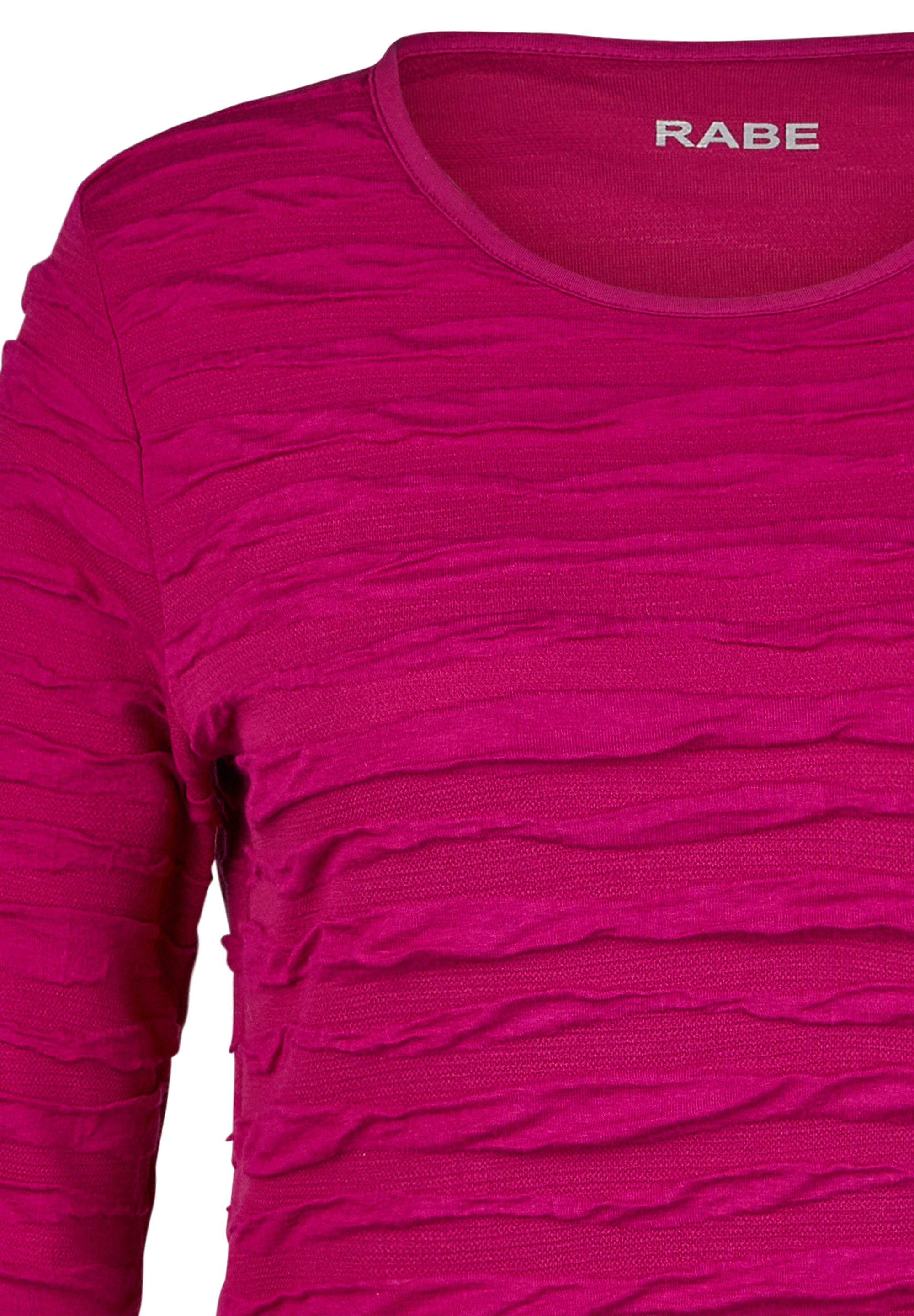 Rabe Shirt met 3/4 mouwen met golfstructuur