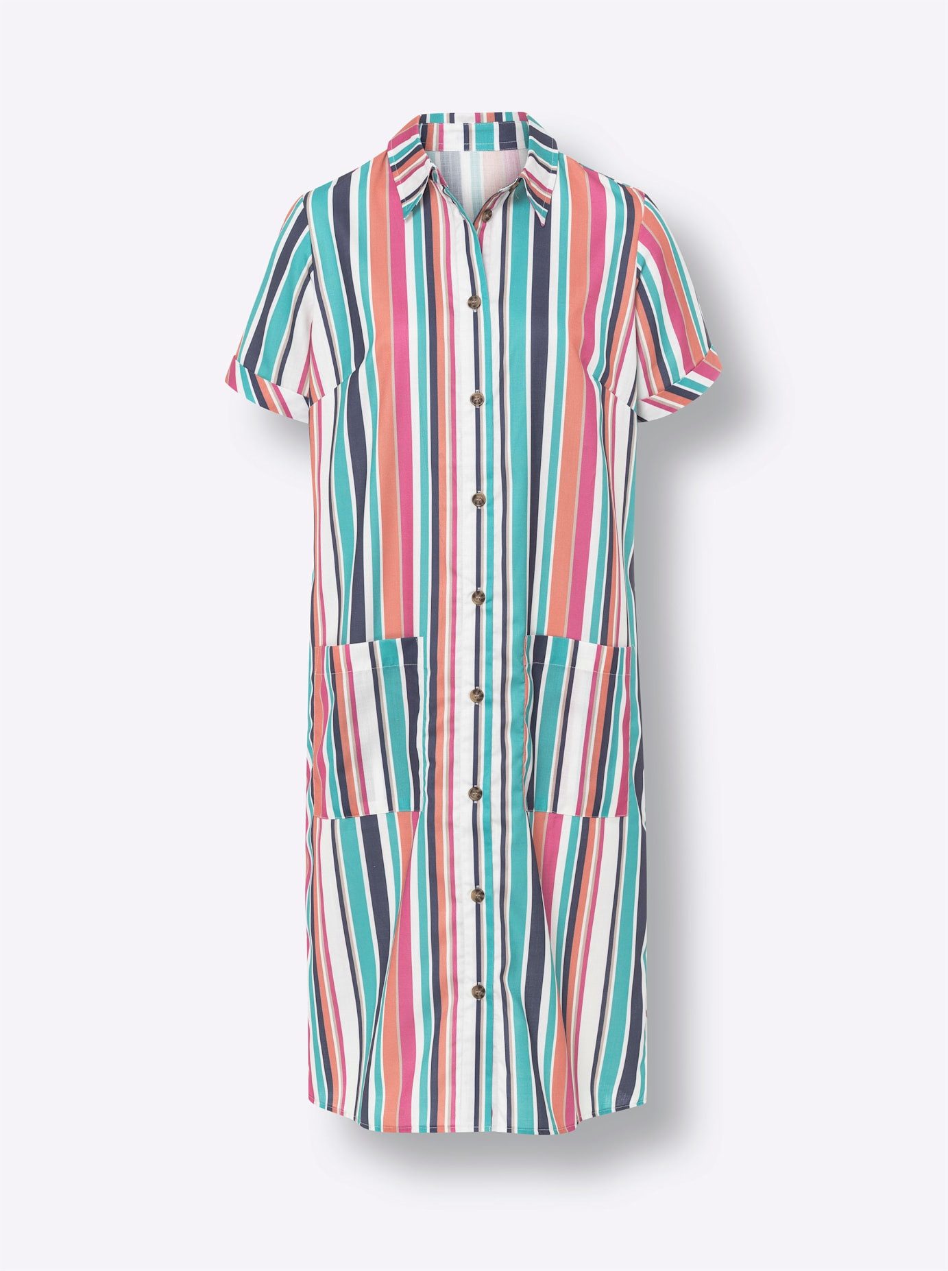 Classic Basics Jurk met overhemdkraag Jurk