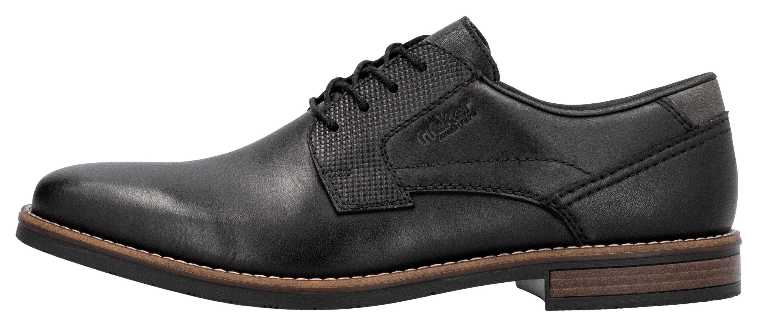 Rieker Veterschoenen zakelijke schoen, lage schoen, feest schoen met leren dekzool